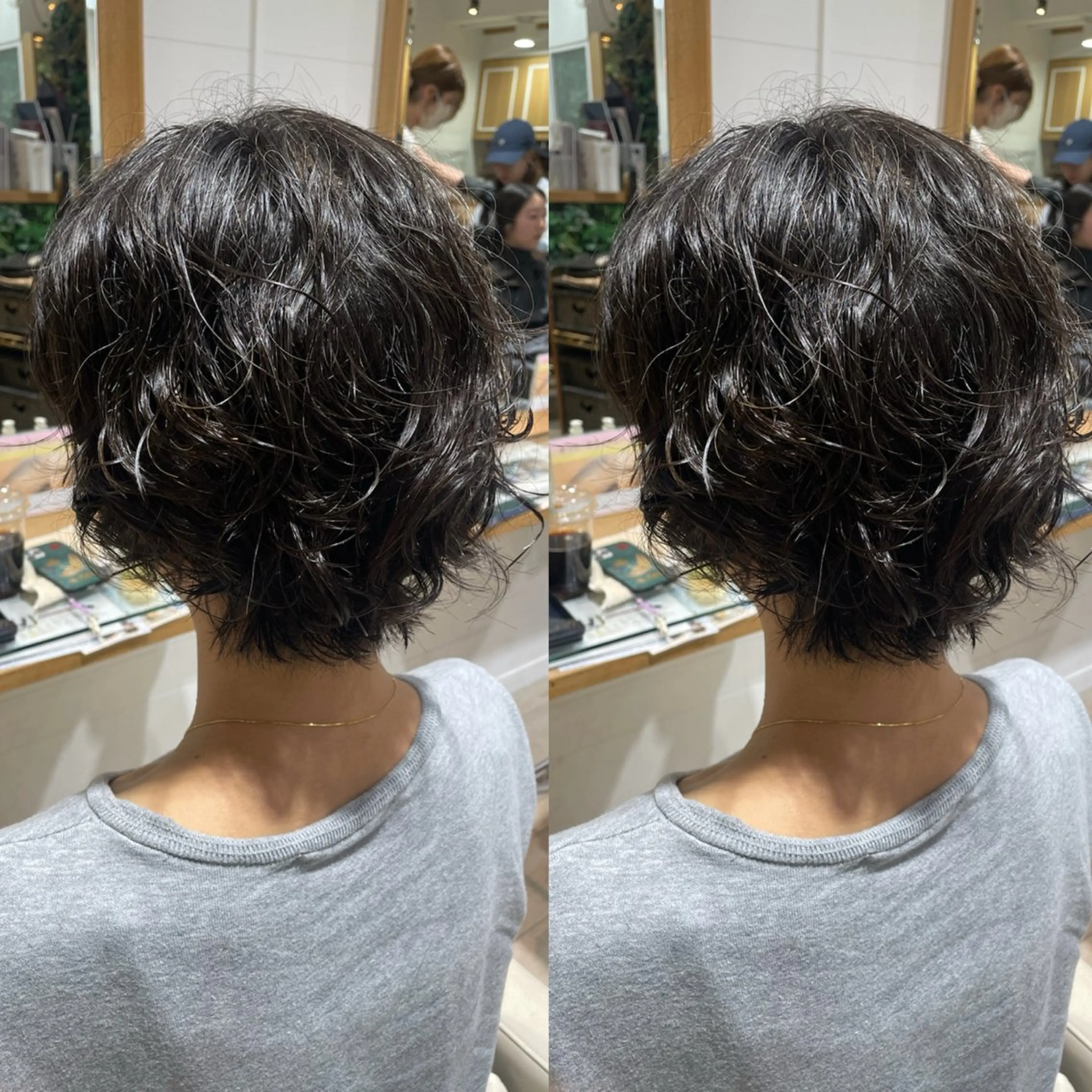 ミディアム パーマ 髪質改善矯正/カラー /吉祥寺 mariのヘアスタイル