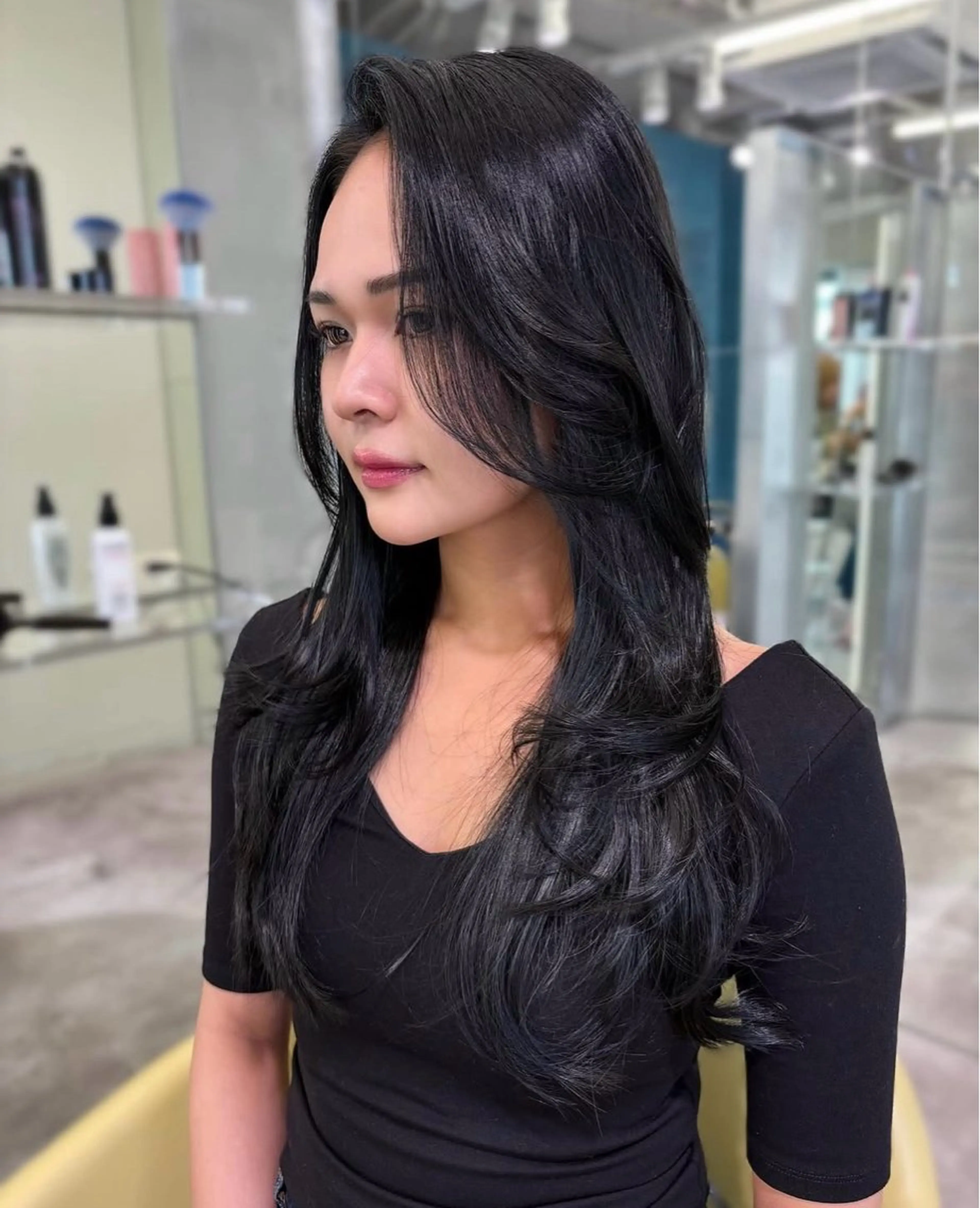 ロング カラー カット ヘアカラー トリートメント fuuka/ブリーチ /レイヤーカットのヘアスタイル