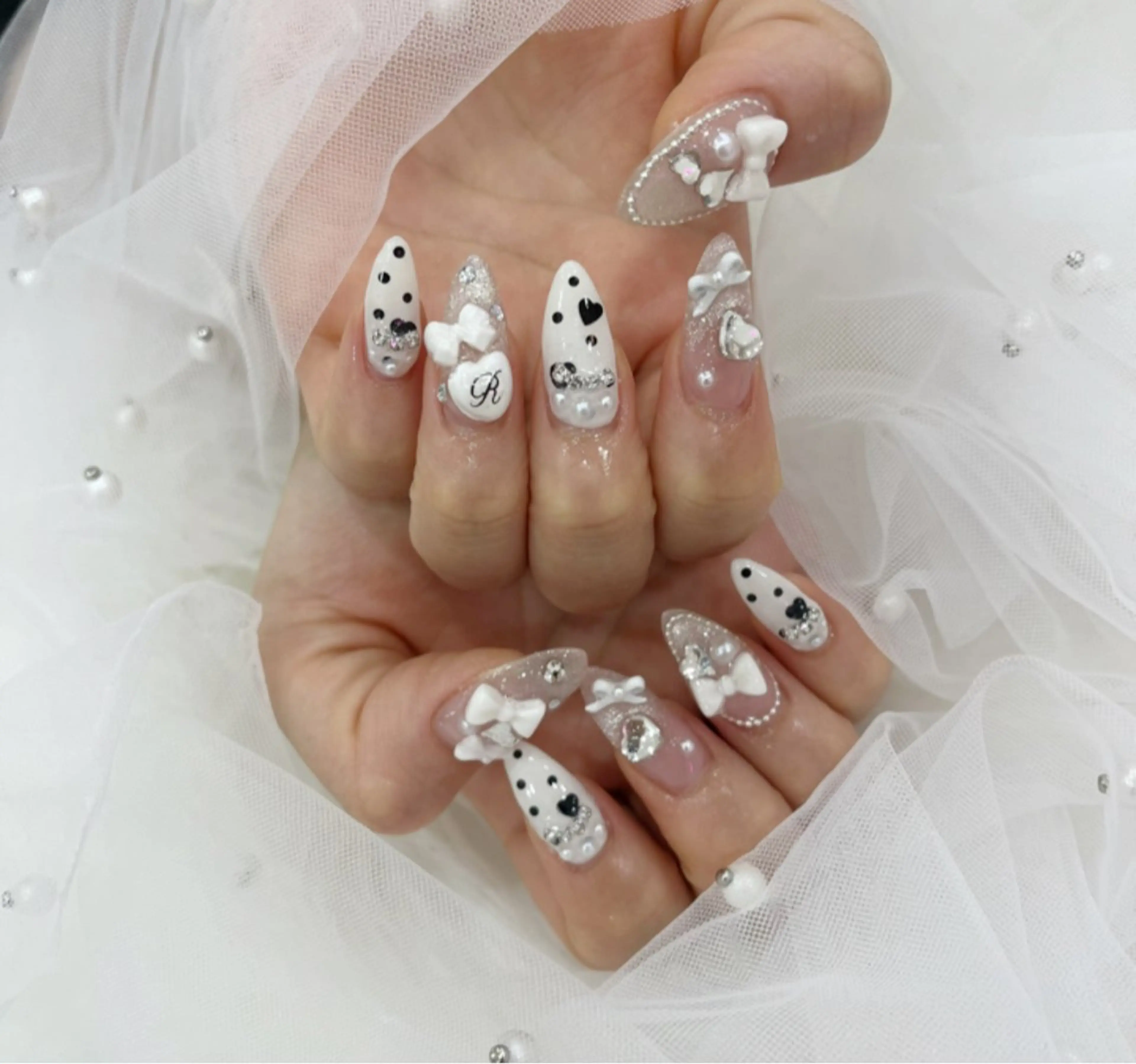 ネイル 長さ出し フットネイル ジェルネイル 韓国ネイル マグネットネイル #Amin nail salonのネイルデザイン