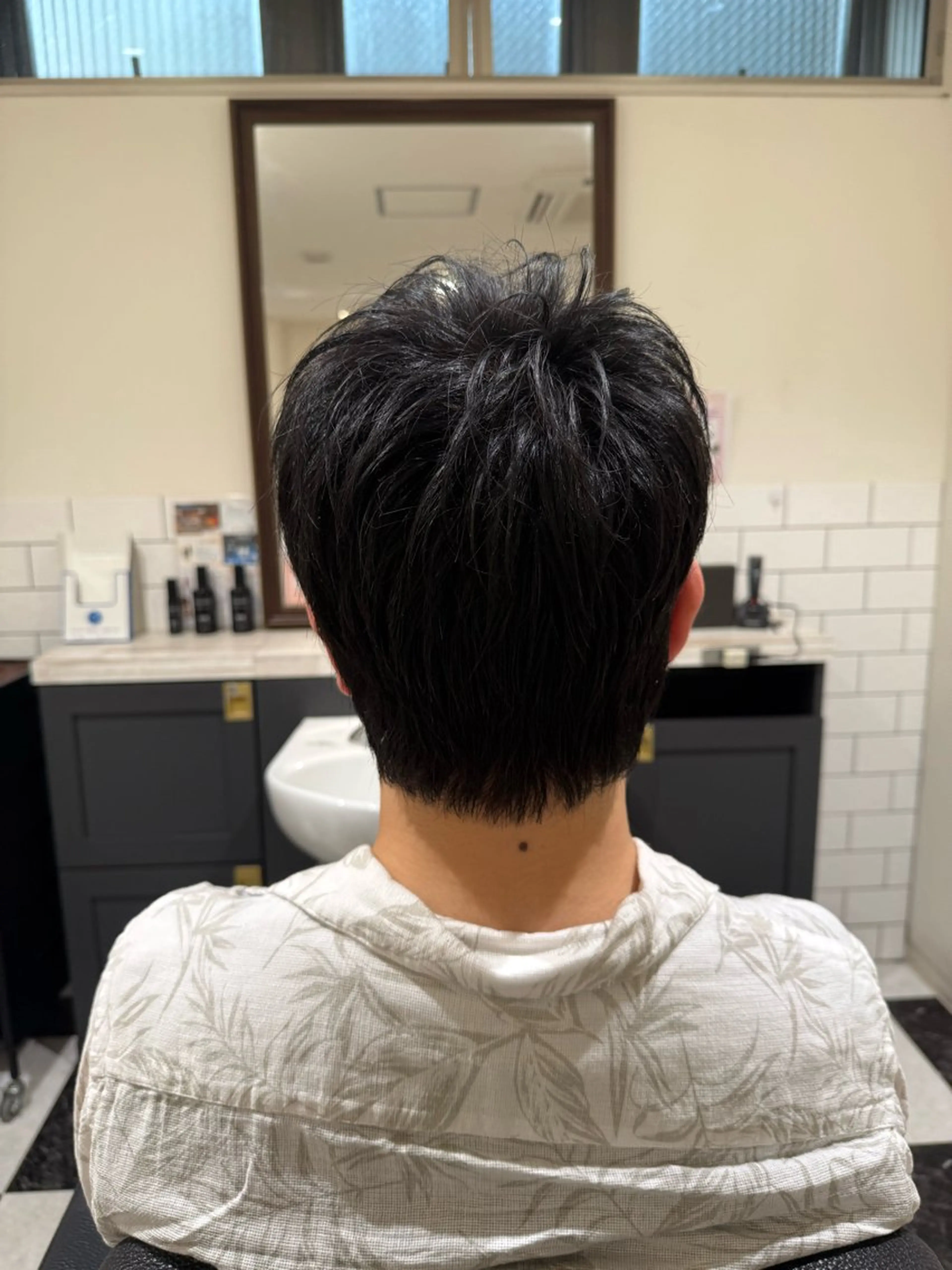 ショート メンズ 似合わせカットパーマ 長峯丈士のヘアスタイル