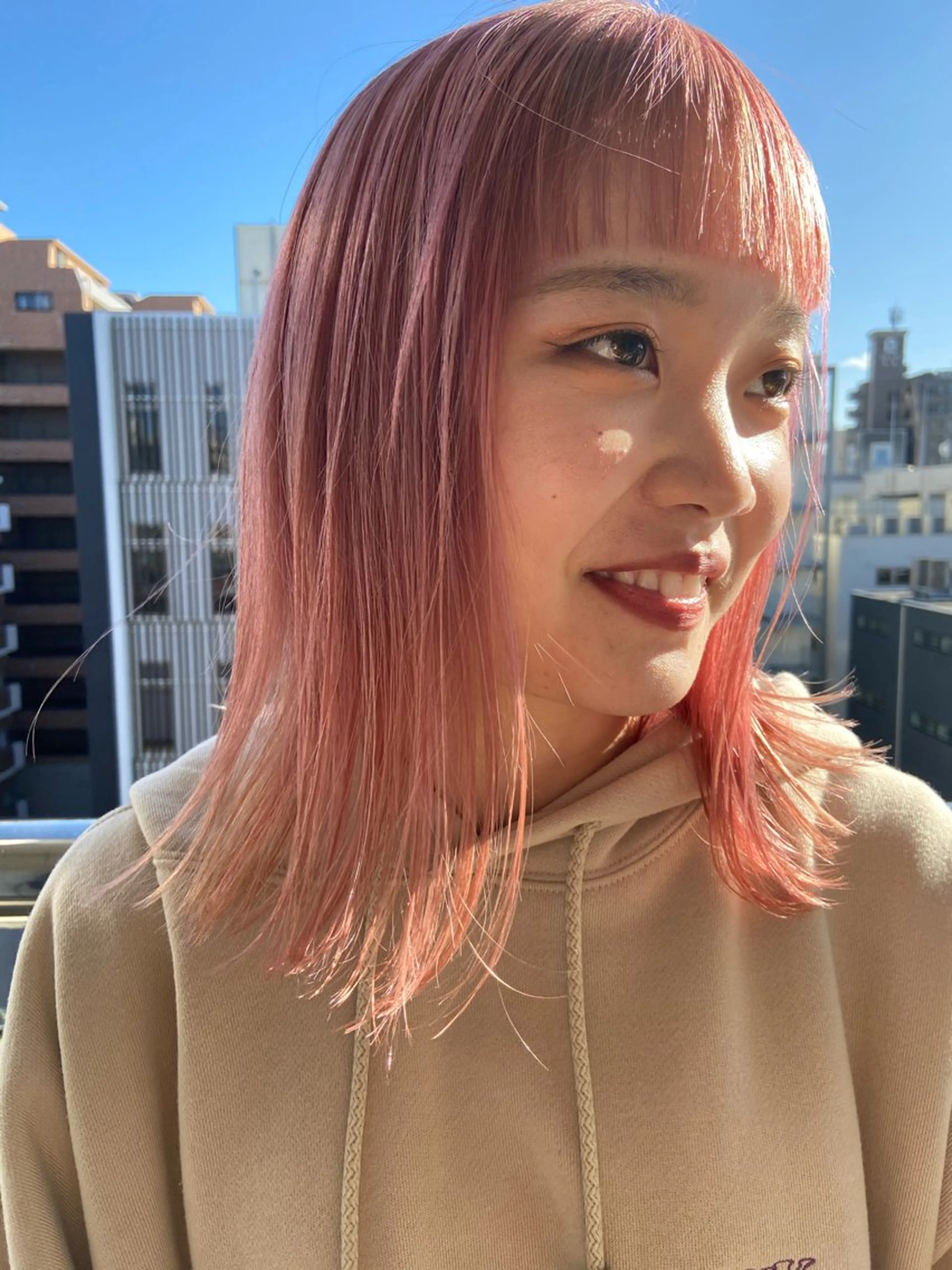 セミロング カラー カット ヘアカラー トリートメント Haru/THREE …by velvetのヘアスタイル