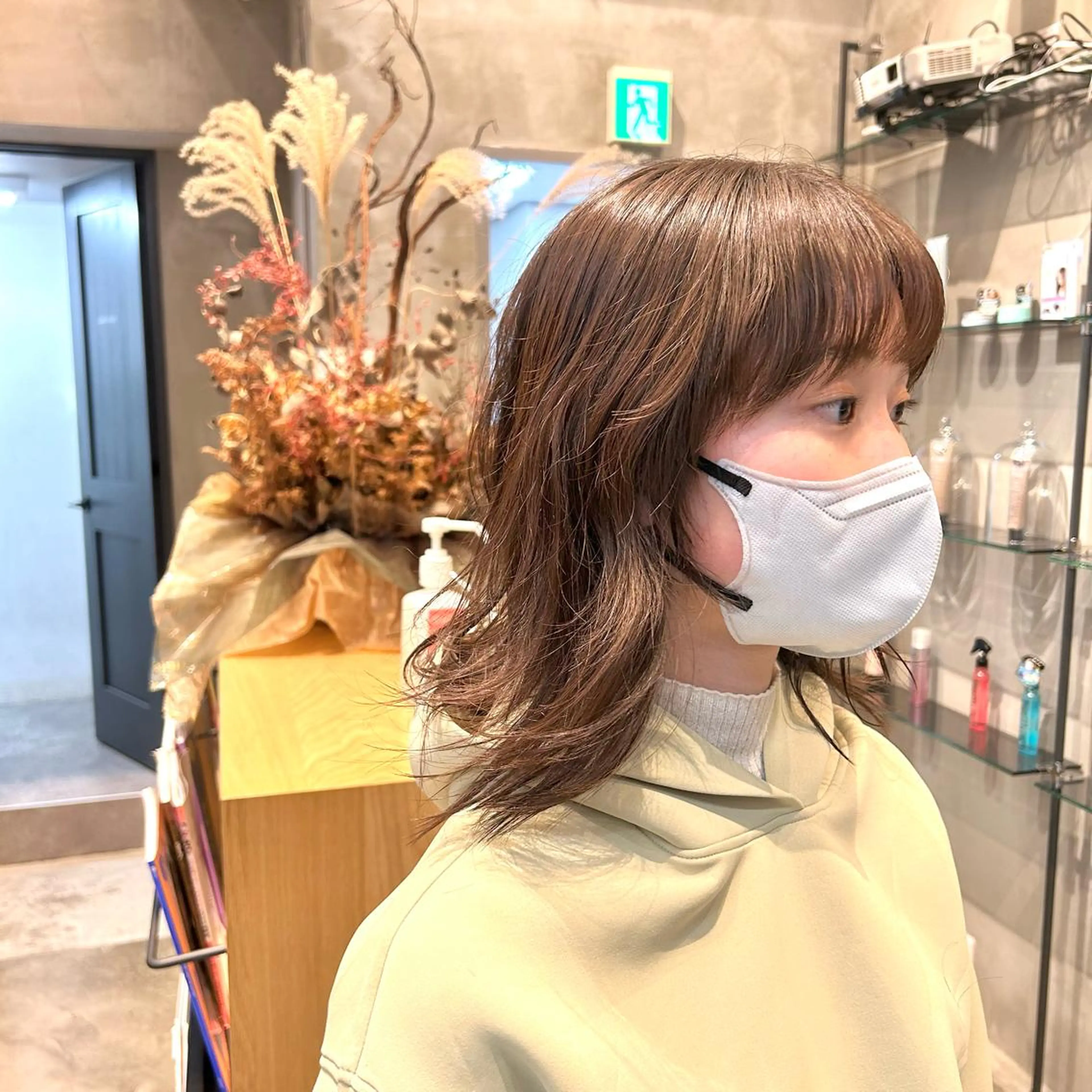 セミロング 似合わせレイヤー・ボ ブ タナカ レイヤのヘアスタイル