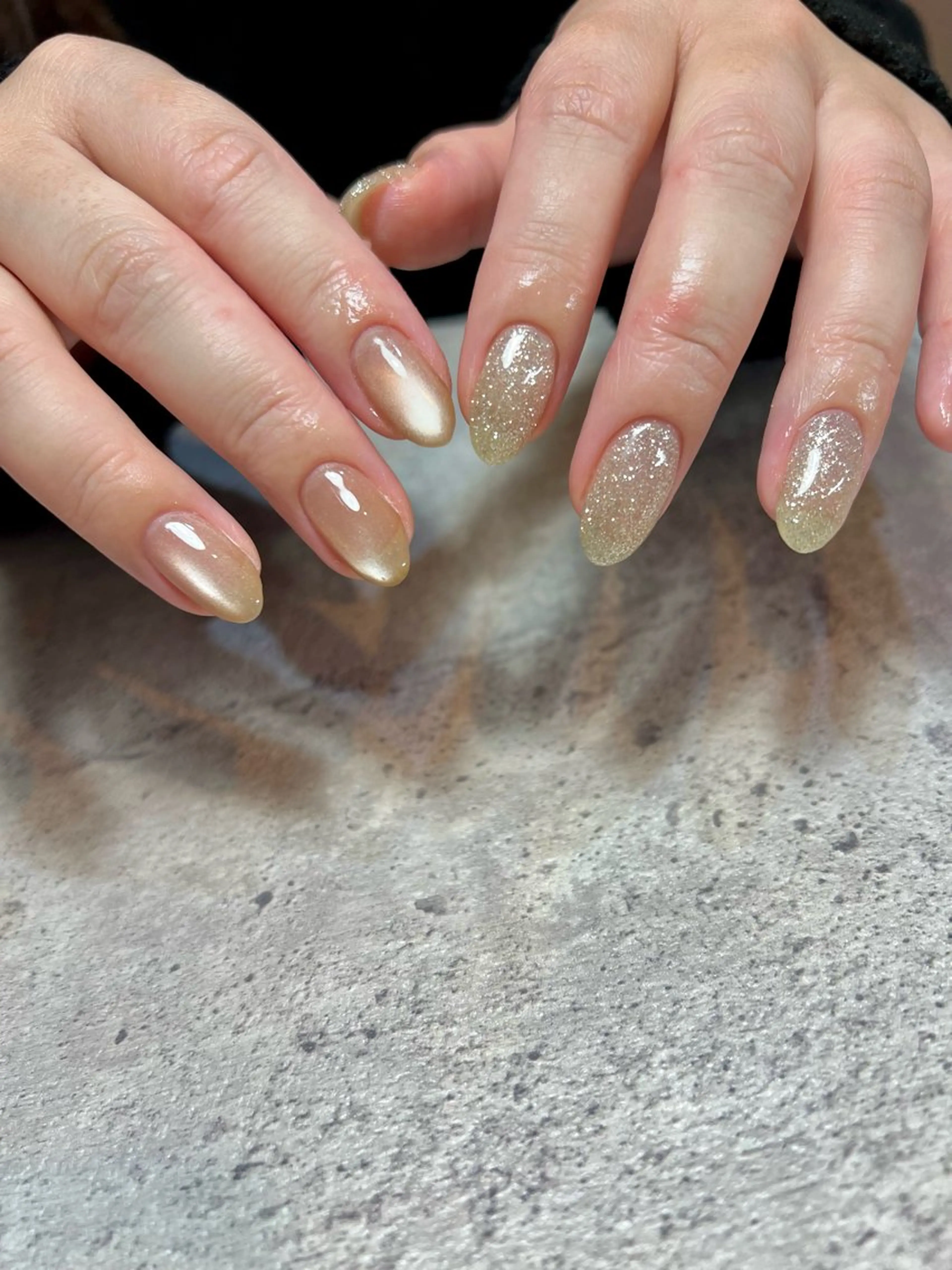 ネイル フラッシュネイル マグネットネイル nail salon y＋のネイルデザイン