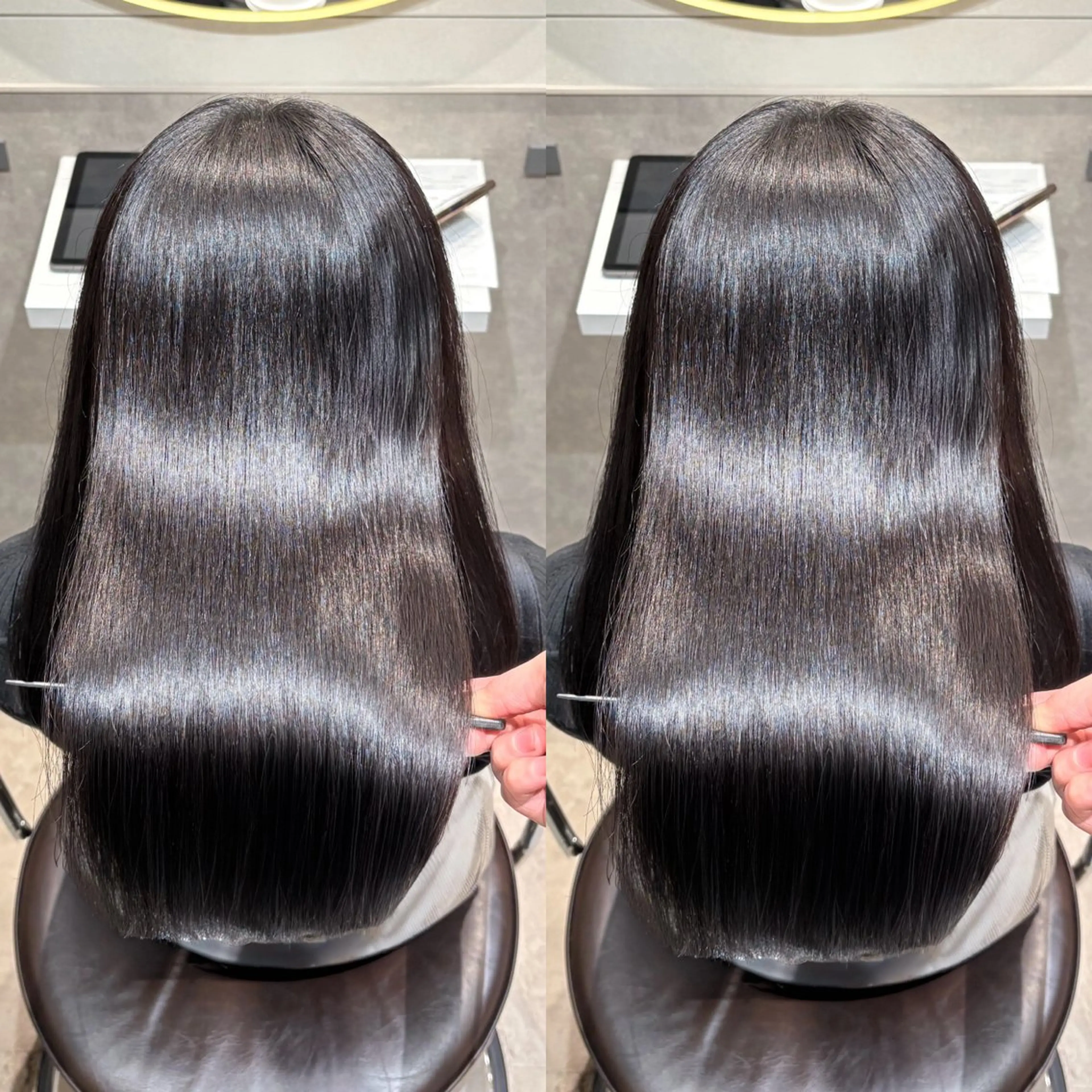 セミロング カラー 髪質改善 縮毛矯正 トリートメント カット ヘアカラー 縮毛矯正 トリートメント 銀座No.1髪質改善 縮毛矯正/本木のヘアスタイル