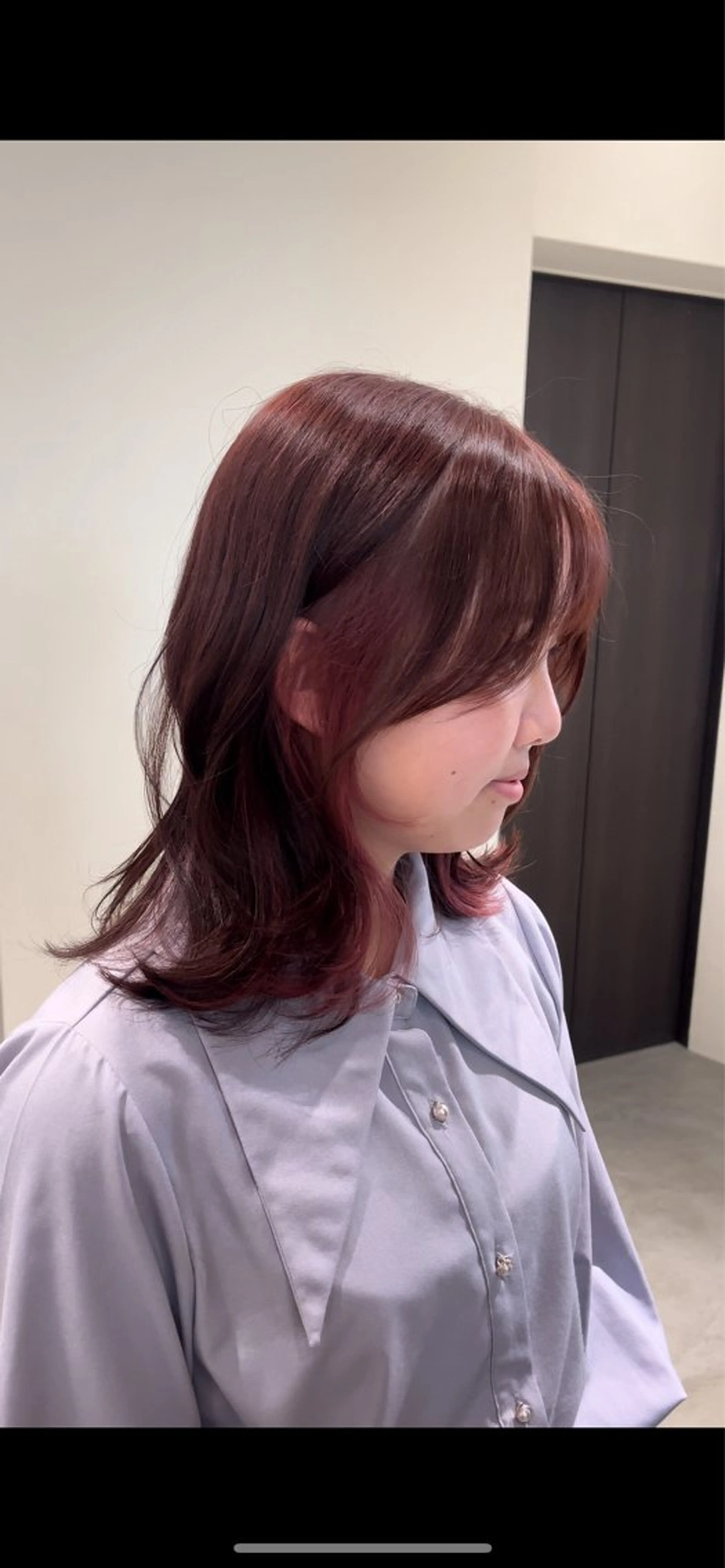 ミディアム カラー パーマ ヘアアレンジ 🪞レイヤー/暖色カ ラー🧸mai🎀のヘアスタイル