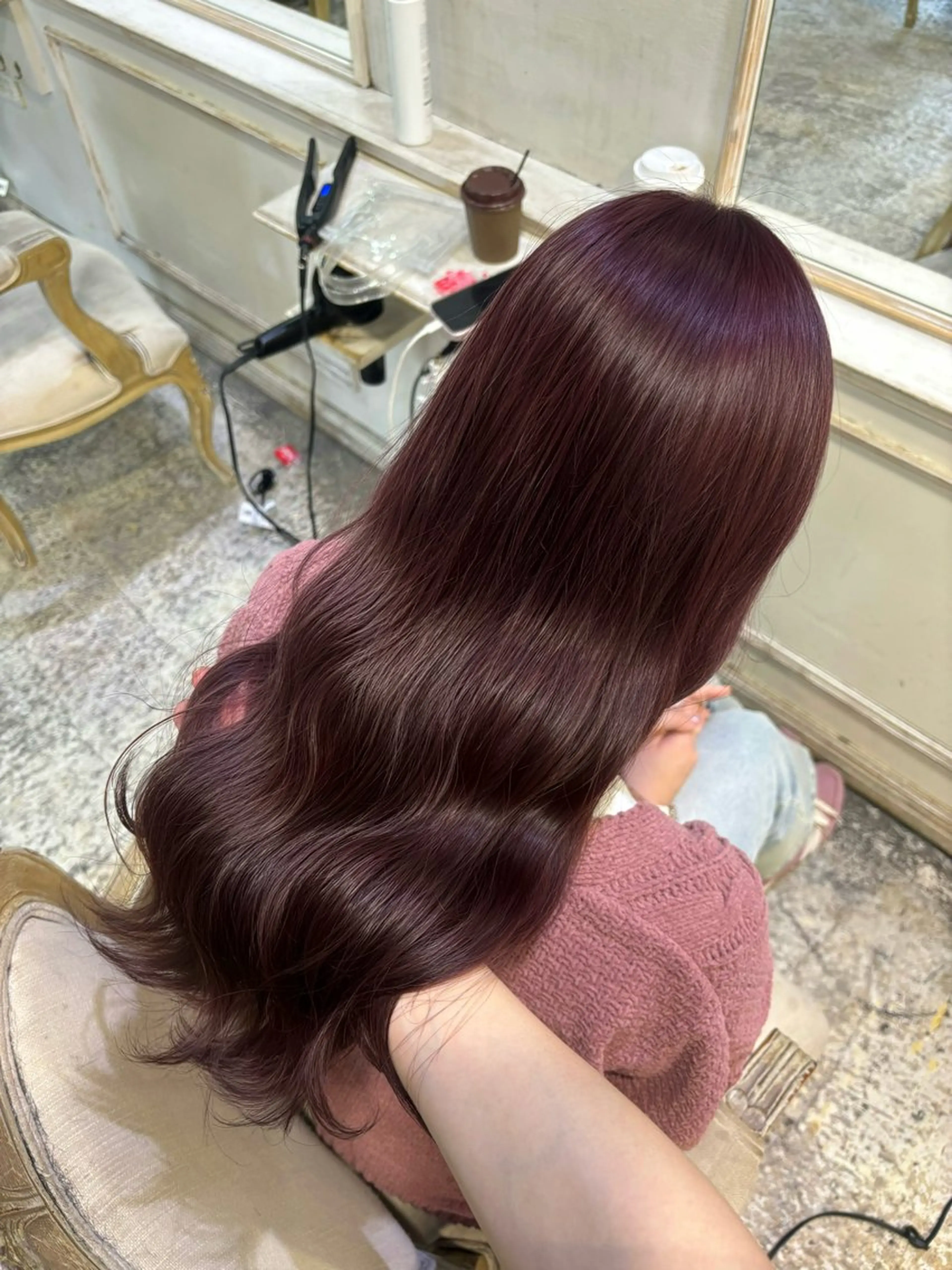 ロング ヘアアレンジ カット ヘアカラー トリートメント 柔らかベージュ 🤎YUKAのヘアスタイル