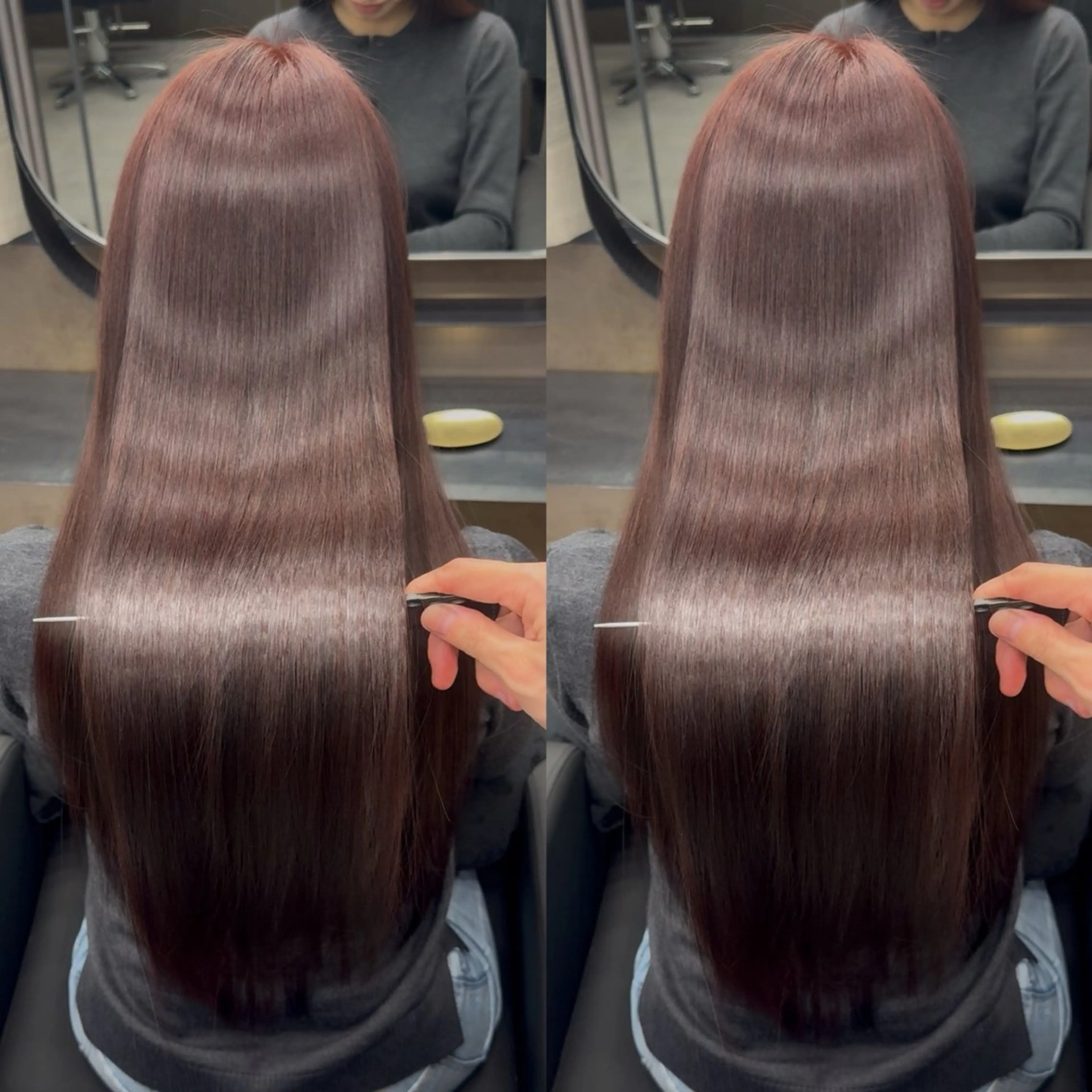 ロング カット ヘアカラー 縮毛矯正 トリートメント 新宿/髪質改善支持率 Ｎｏ．1💍yasuのヘアスタイル