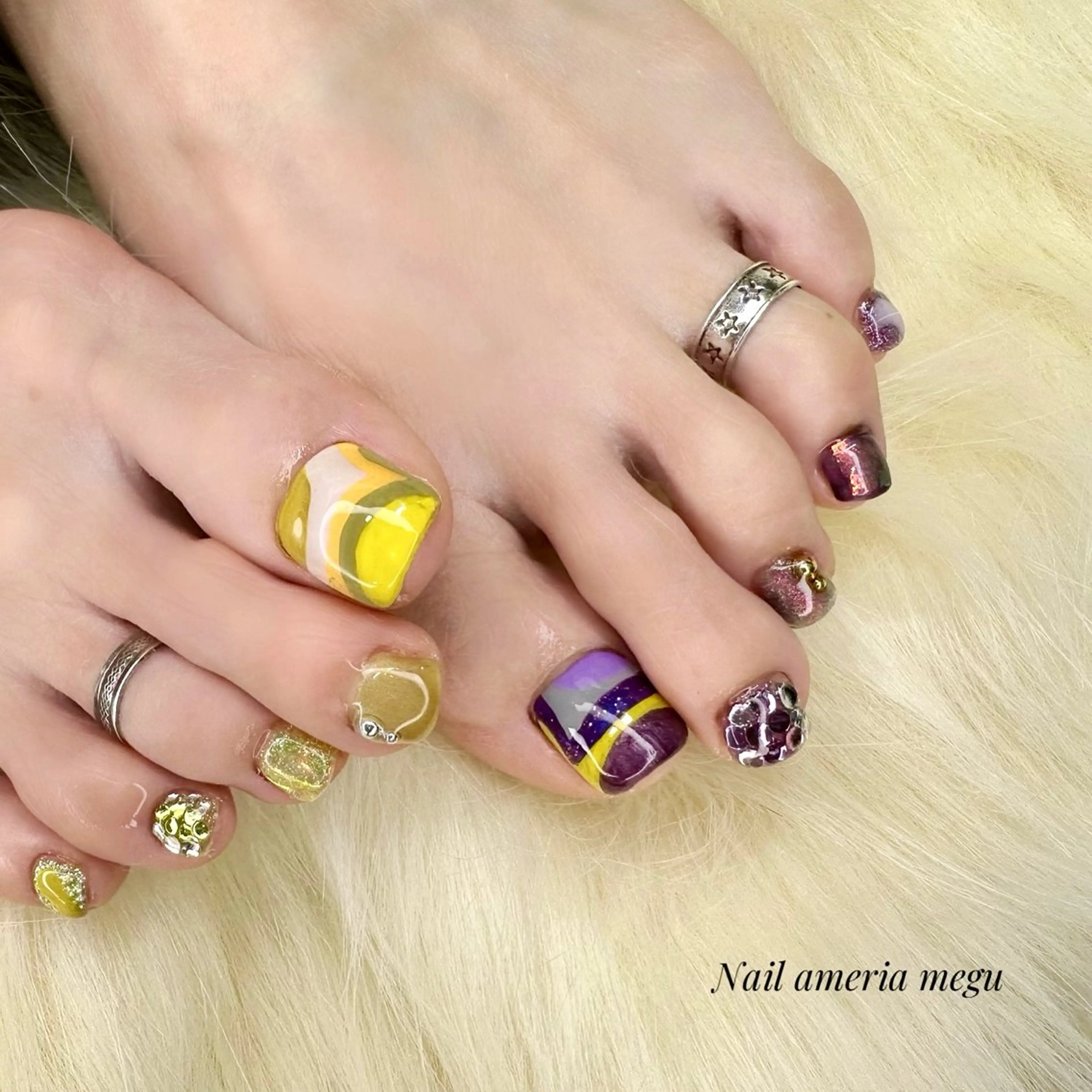 ネイル アートネイル フットネイル ameria meguのネイルデザイン