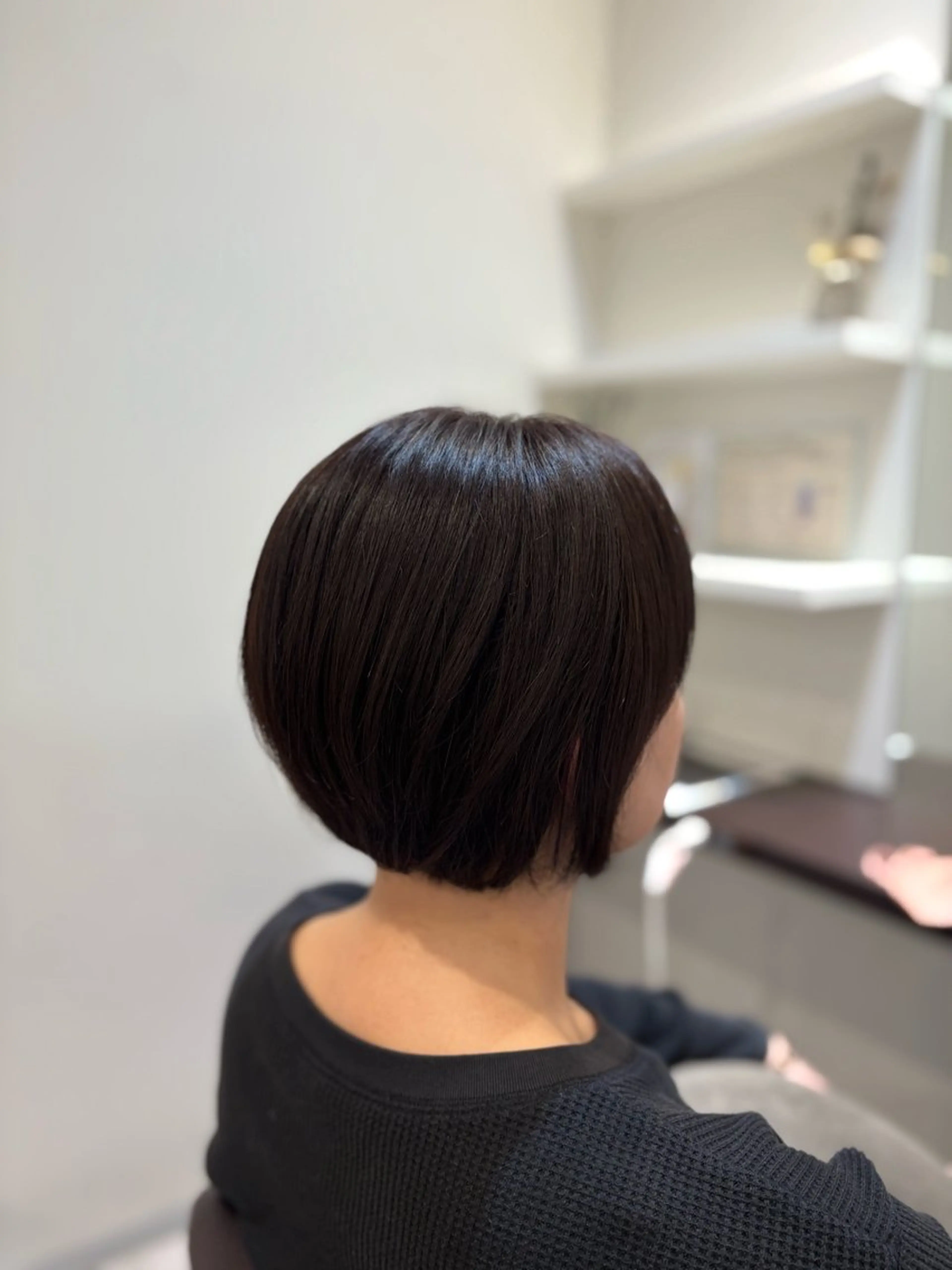 ショート 丸みショート ピンクブラウン ショートヘア カット ヘアカラー 山下ちひろ ／髪質改善カラーのヘアスタイル