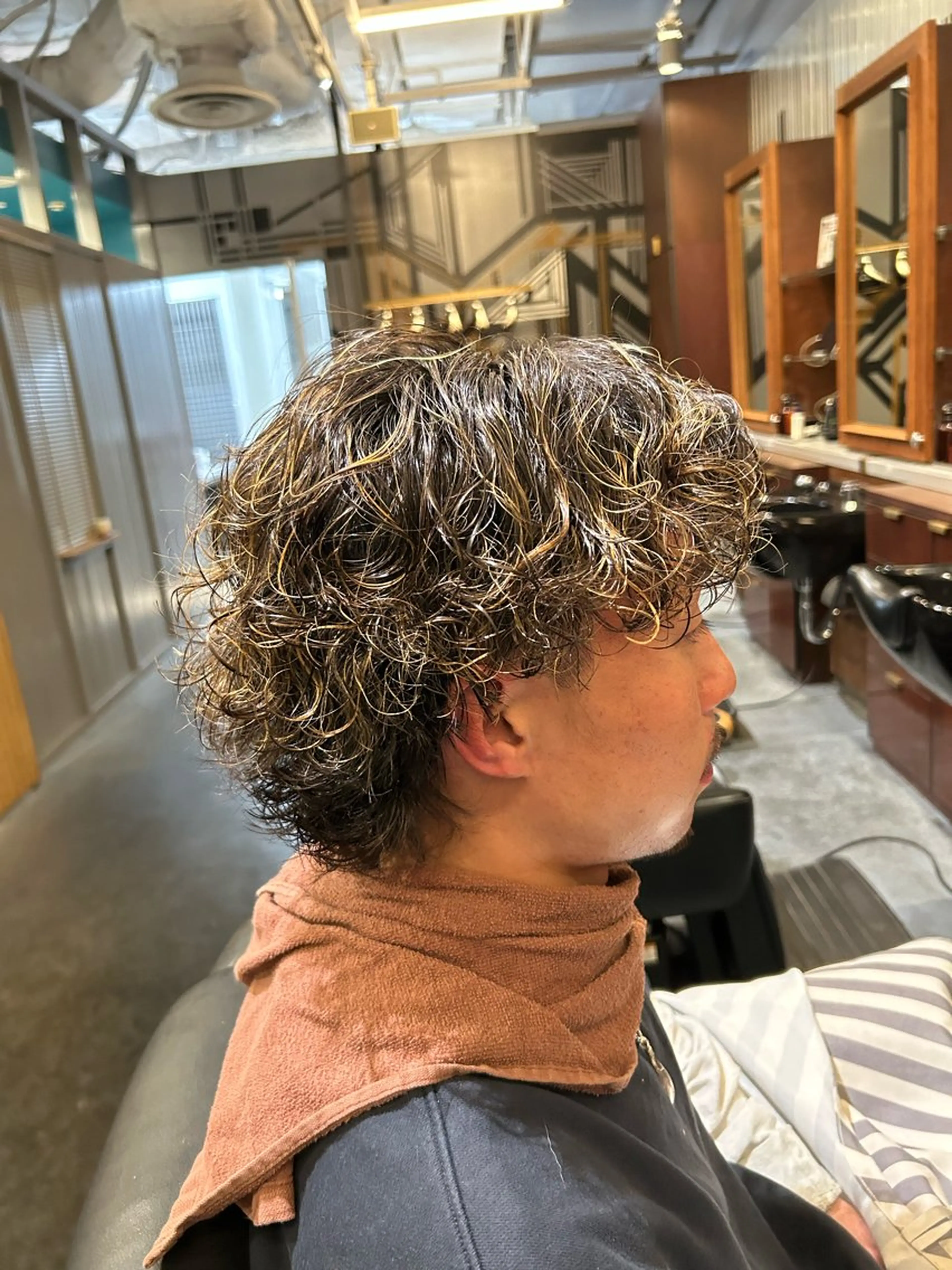 ミディアム パーマ ミディアムパーマ 金苗 仁和のヘアスタイル