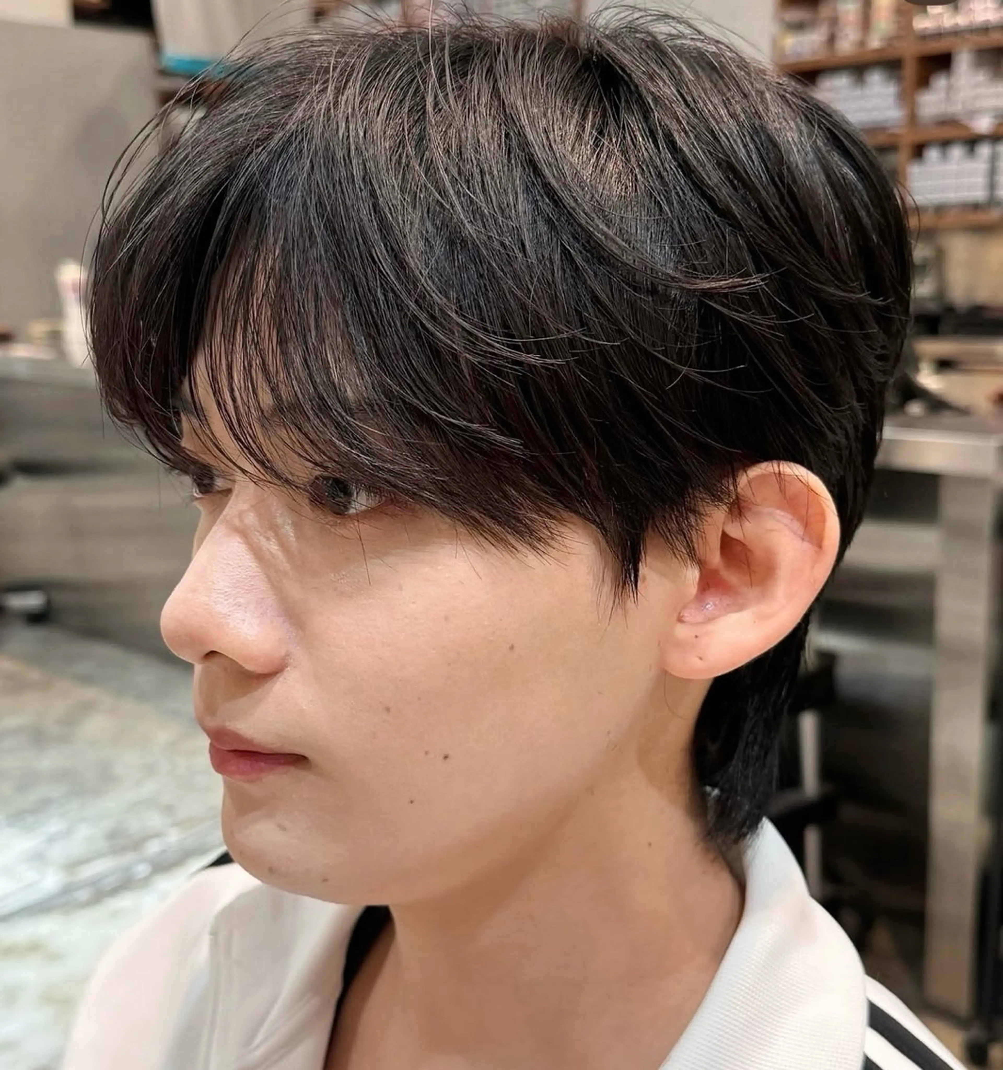 ショート メンズ 中嶋蓮 透明感カラー韓国ヘアのヘアスタイル