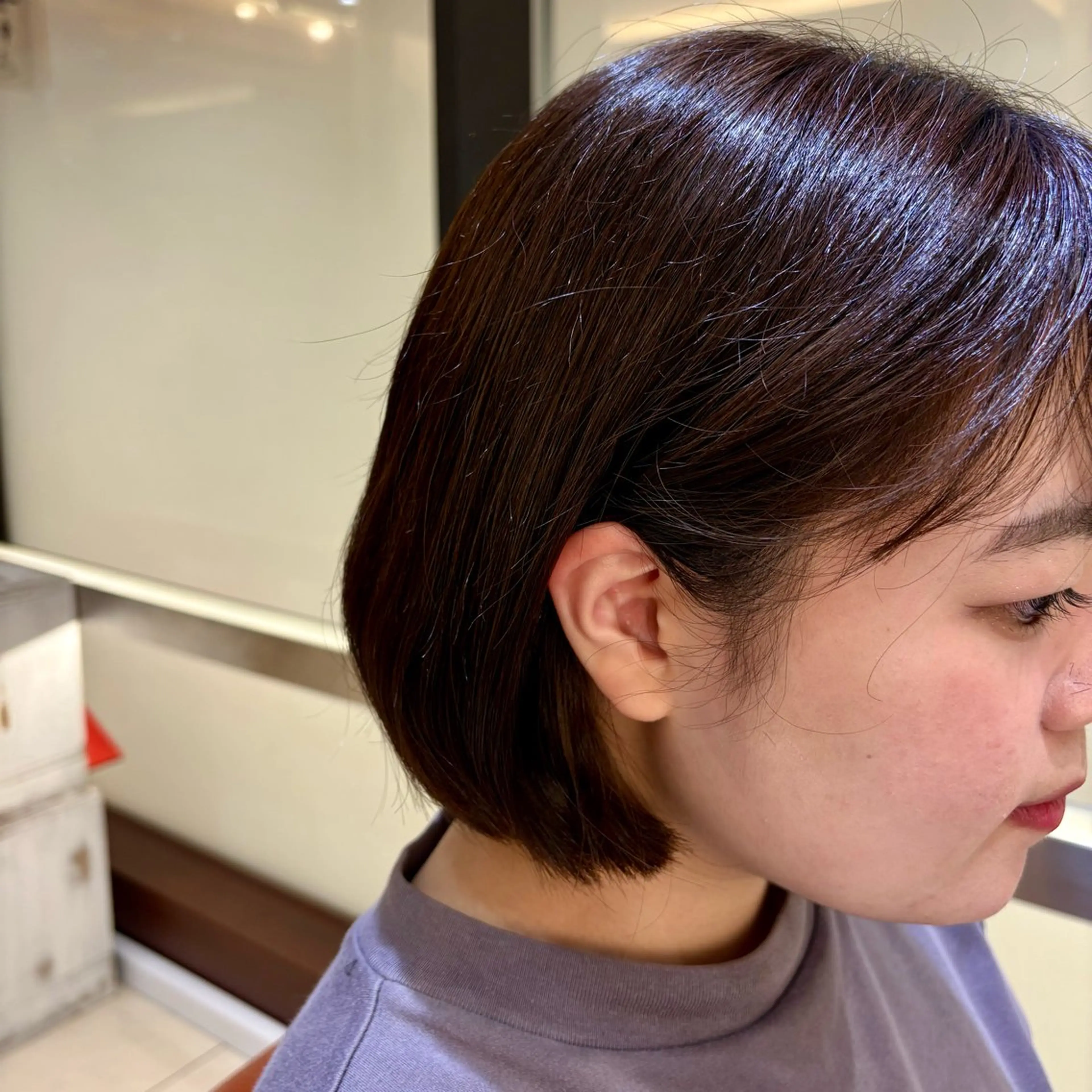 ショート ボブ 顔周りカット レイヤーカット WACHI AYATOのヘアスタイル