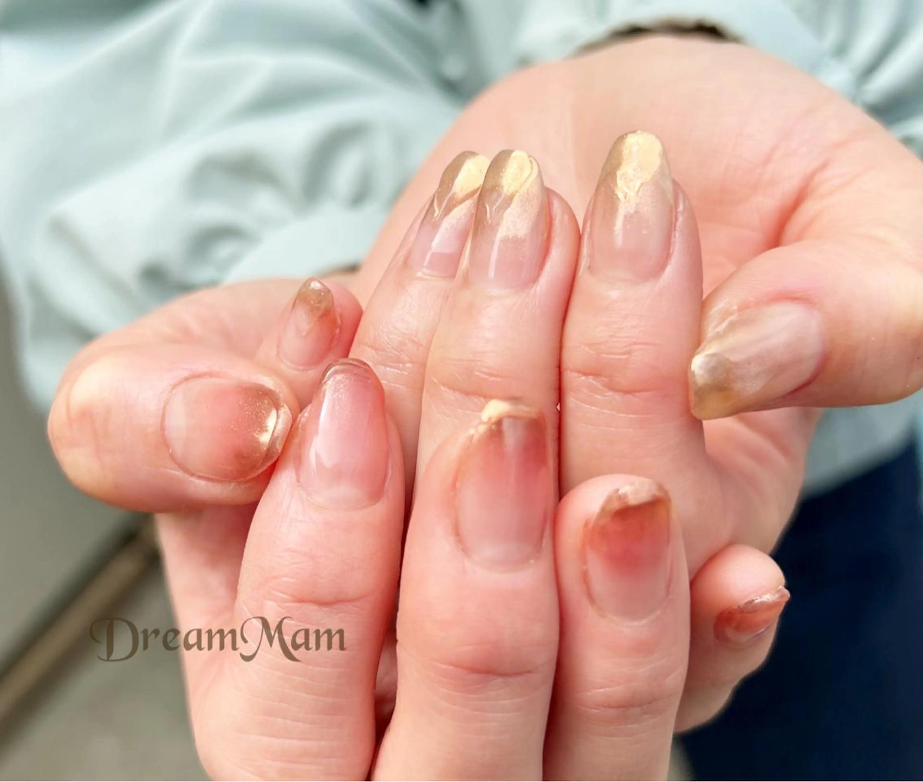 ネイル アートネイル オーロラネイル チークネイル フレンチネイル ジェルネイル Nail Salon Ｄream Mamのネイルデザイン