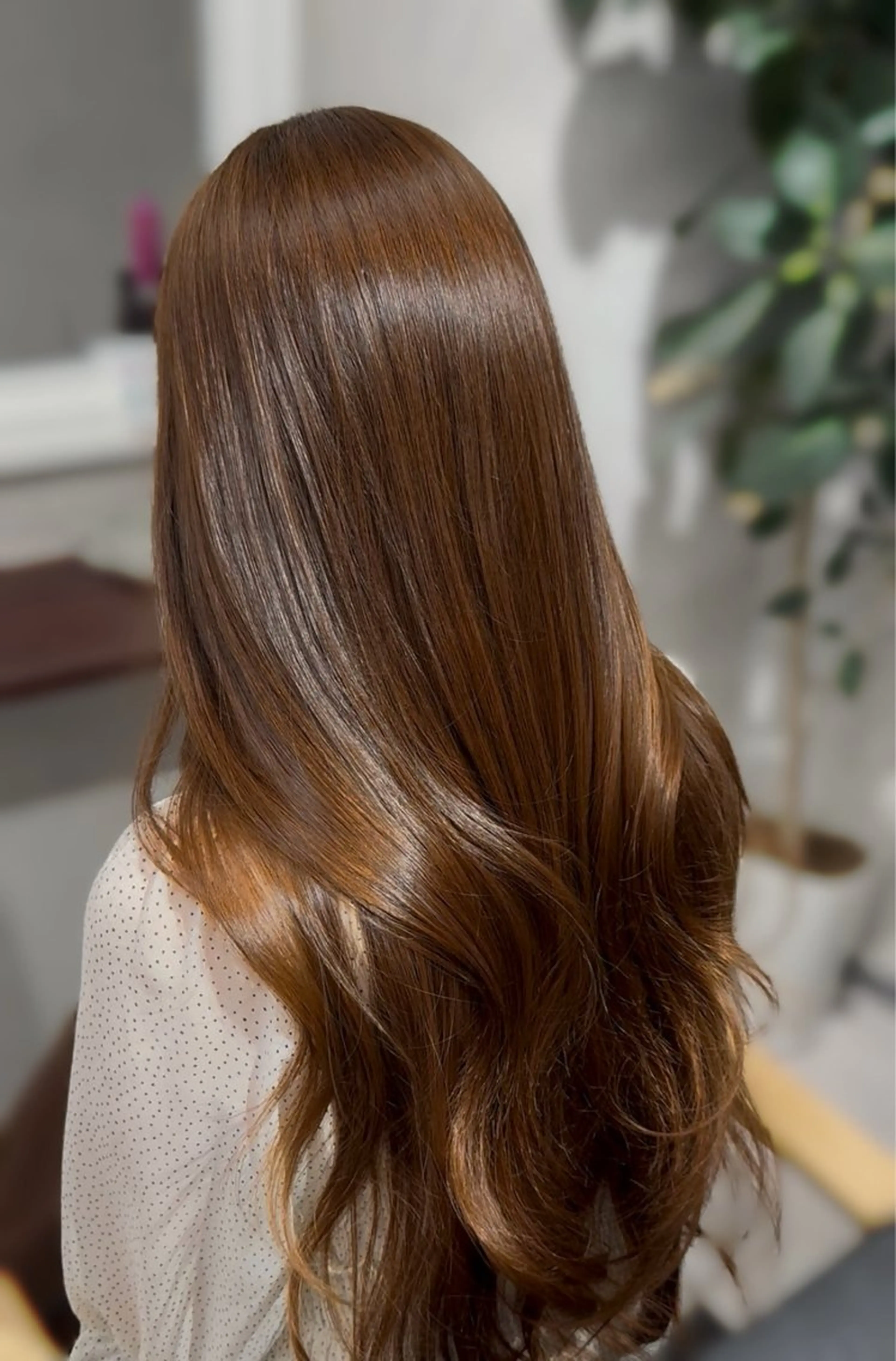 カラー 🩵ワンカラー／ 銀座／mayu🩵のヘアスタイル