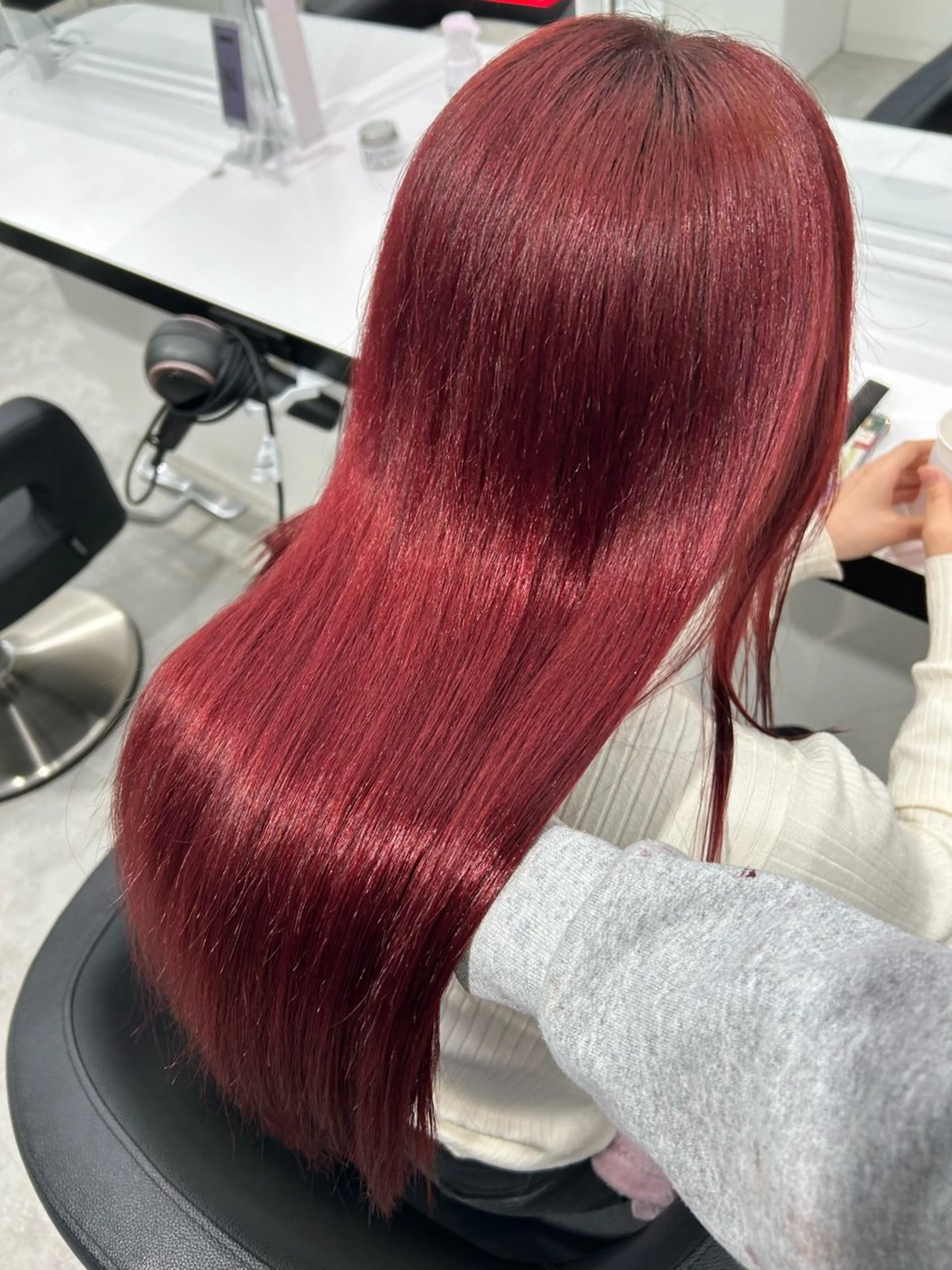 ロング カラー 履歴修正屋さん／ ブロンド／ホワイトのヘアスタイル