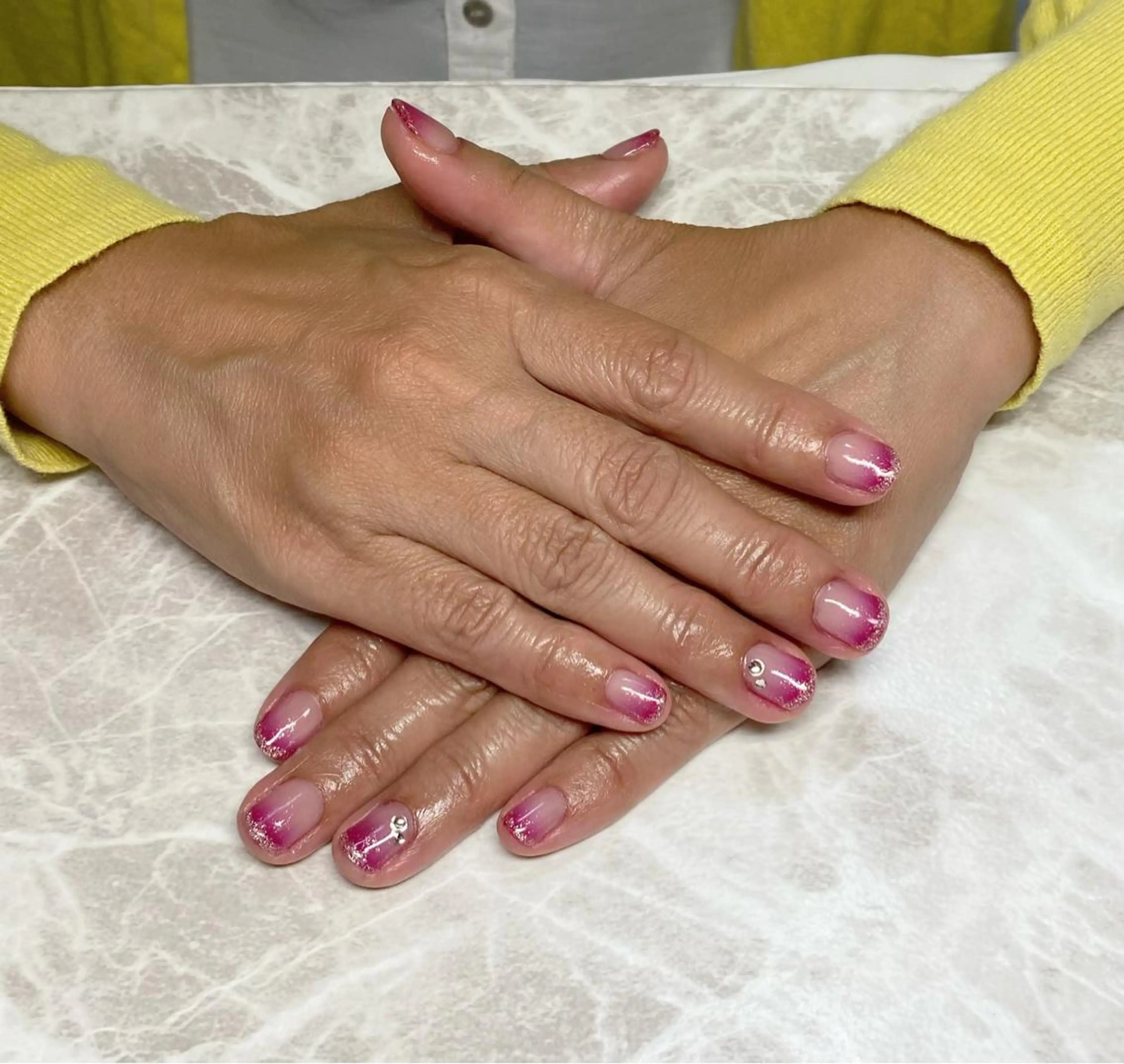 ネイル ラメ(グリッター) ハンドネイル ゆぴねいる yupinailのネイルデザイン