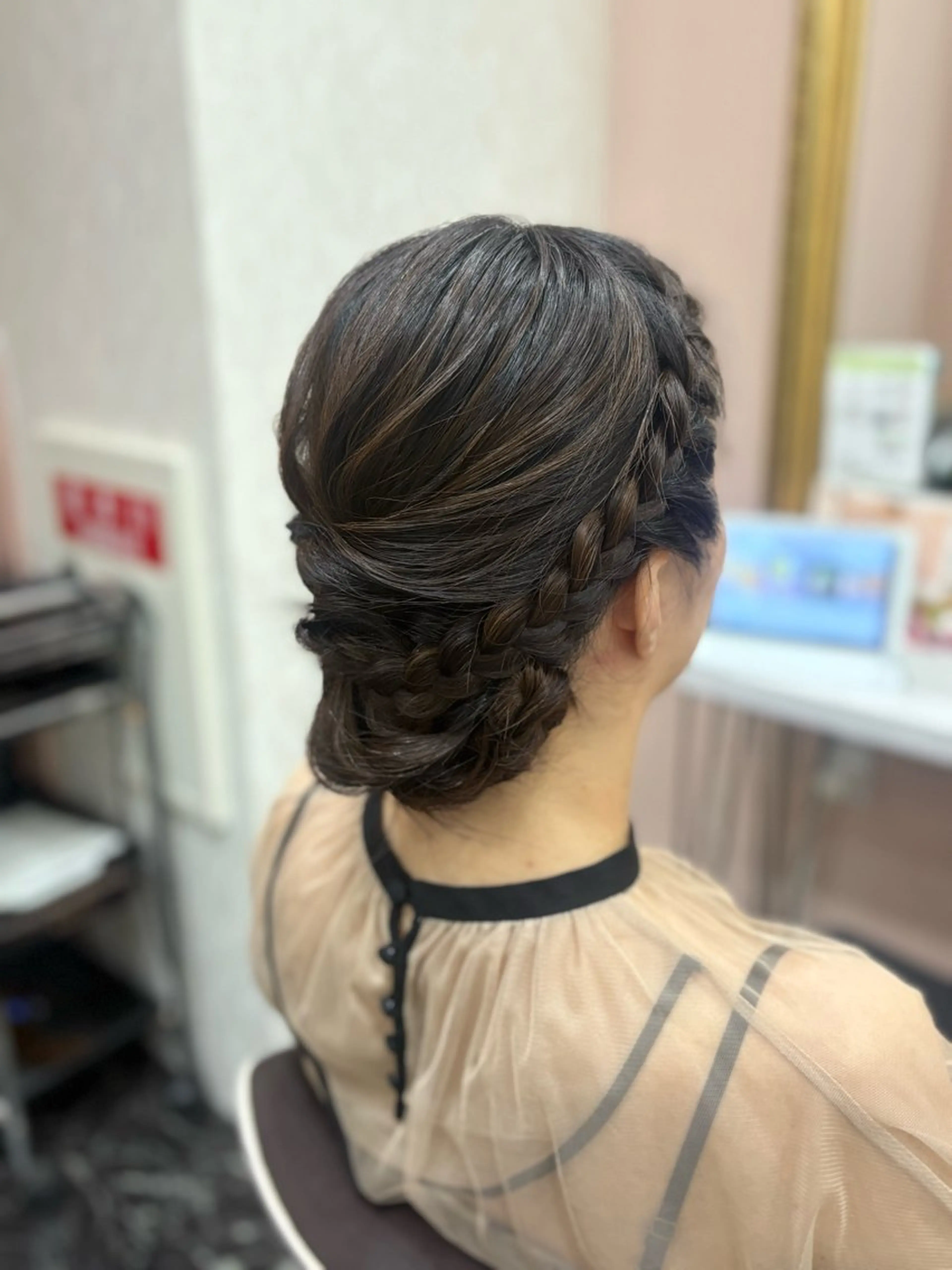 ロング ヘアセット 暗髪艶カラー/ 髪質改善TR/maiのヘアスタイル