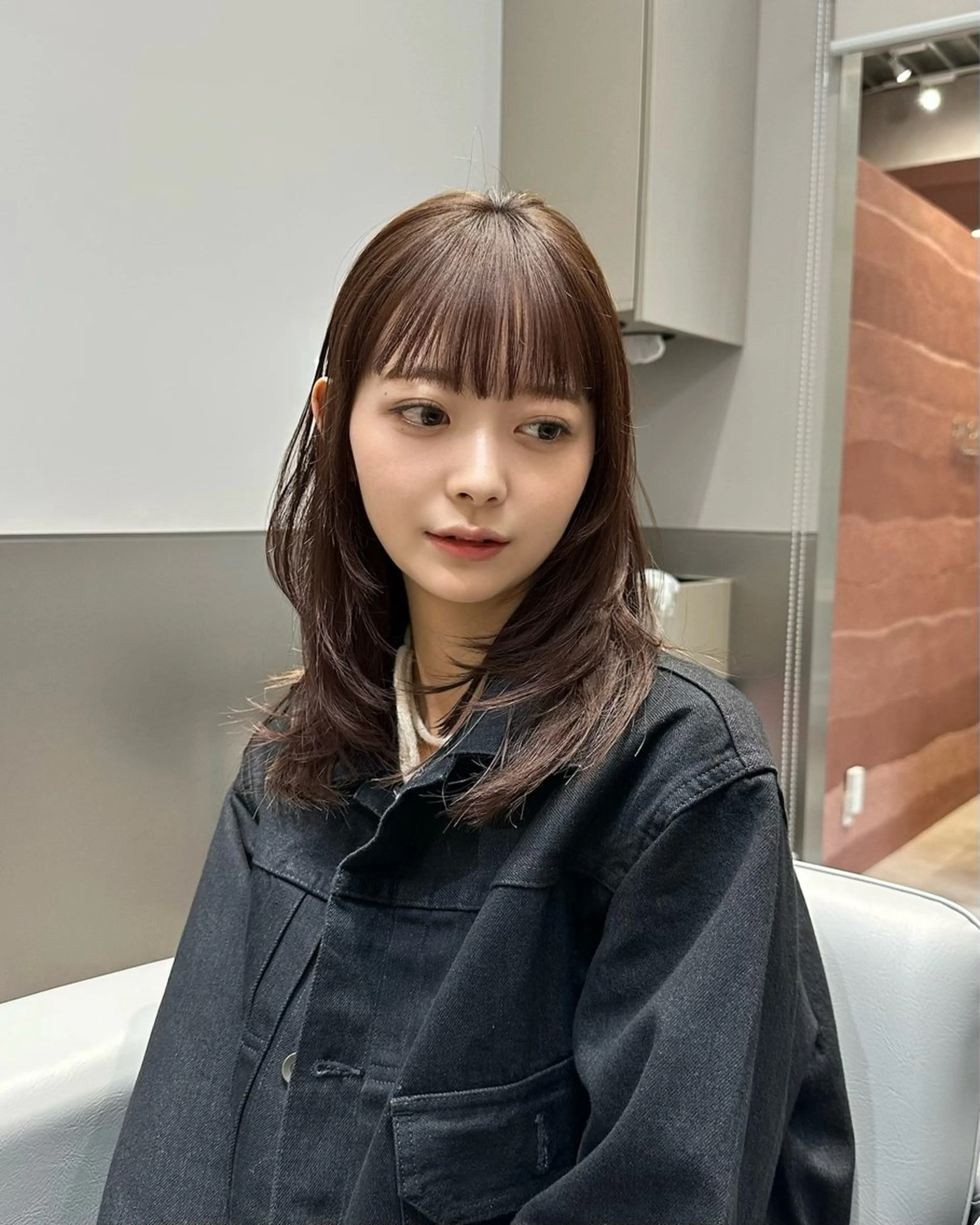 ミディアム カラー カット ヘアカラー トリートメント 柔らか透け感カラー 🌿ムロヤリョウスケのヘアスタイル