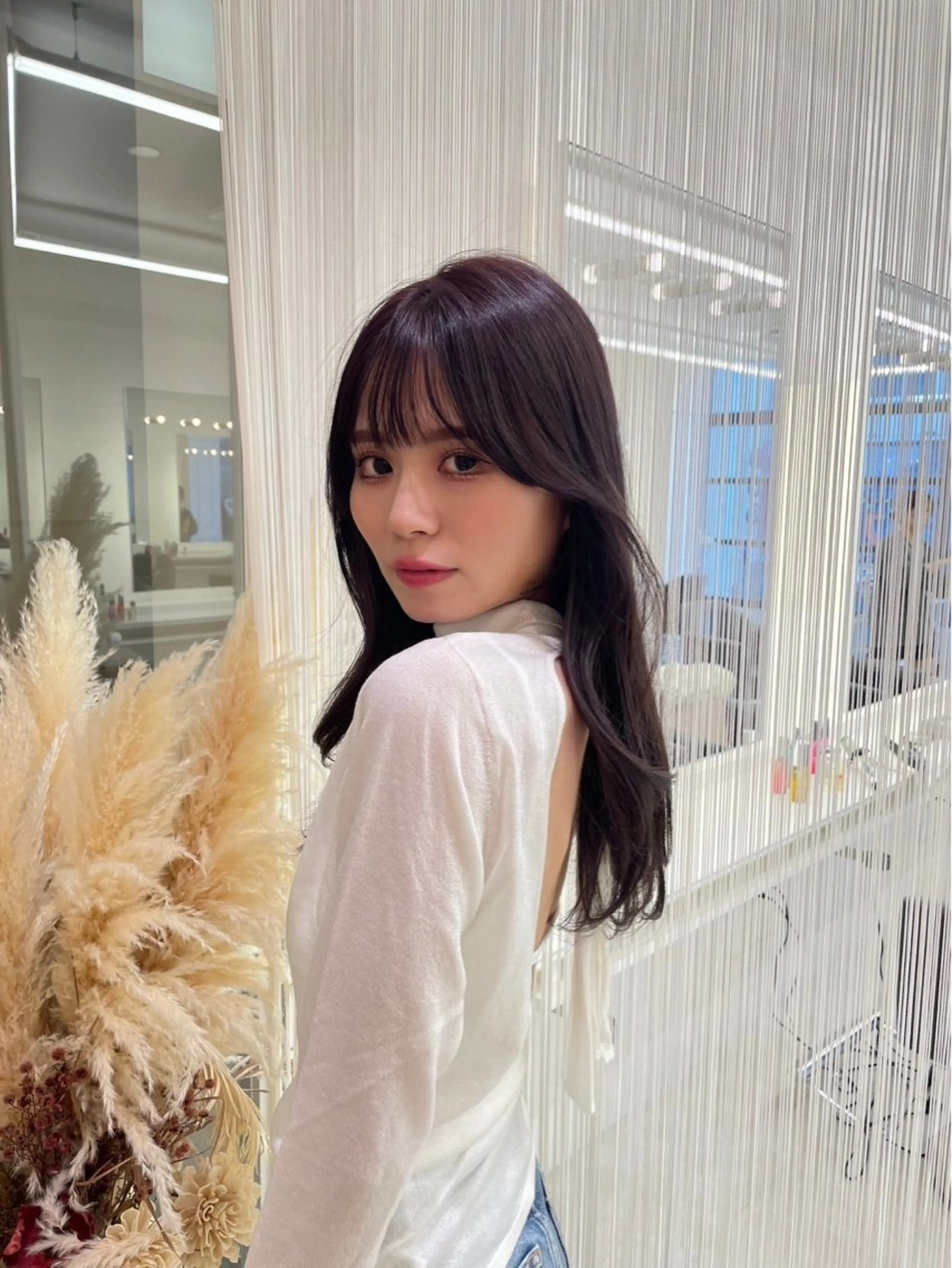 セミロング カラー Parve Mix /頓宮 稚愛🤍のヘアスタイル