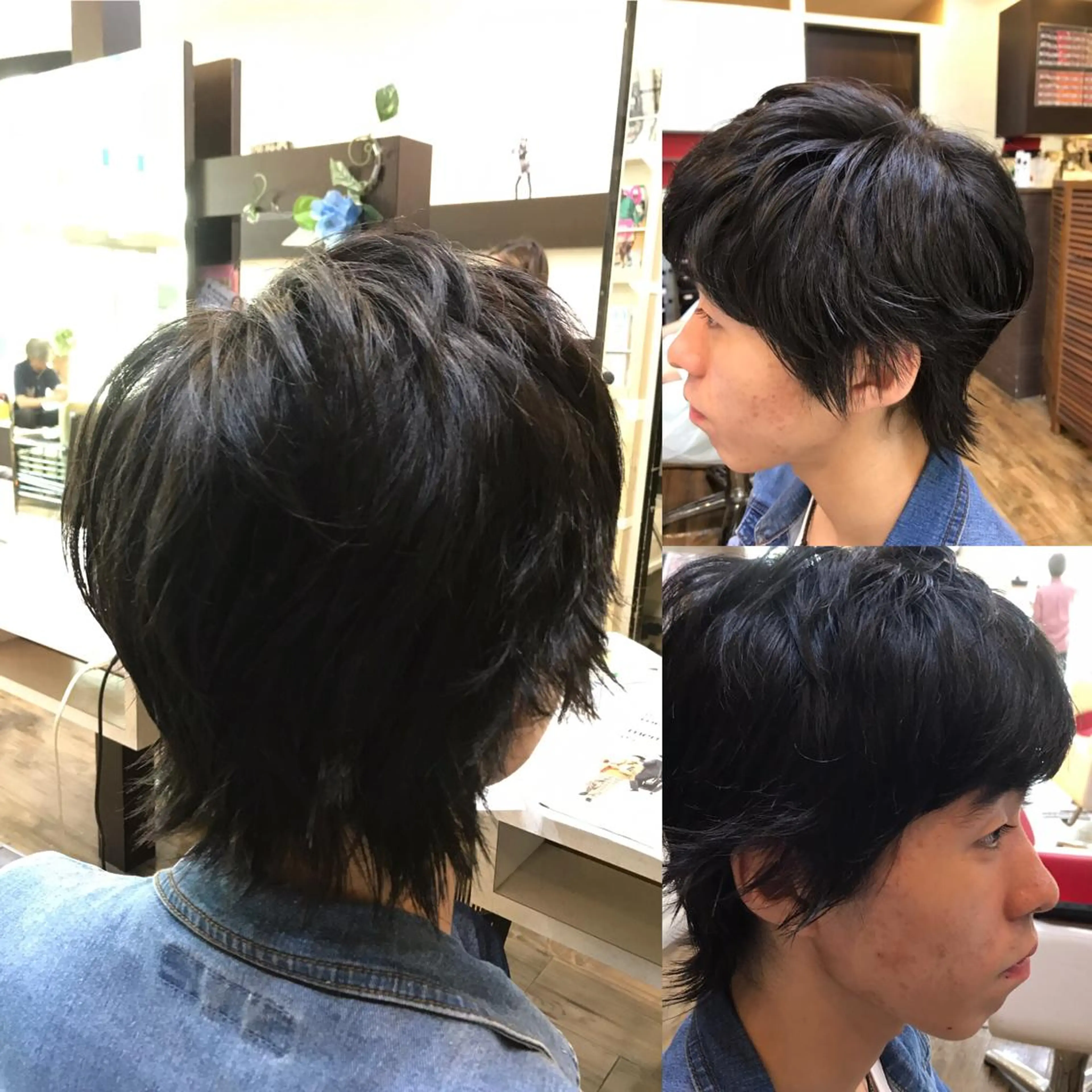 ミディアム ヘアアレンジ メンズ 外ハネヘア 赤羽、髪質改善サロン 吉野リョウスケのヘアスタイル