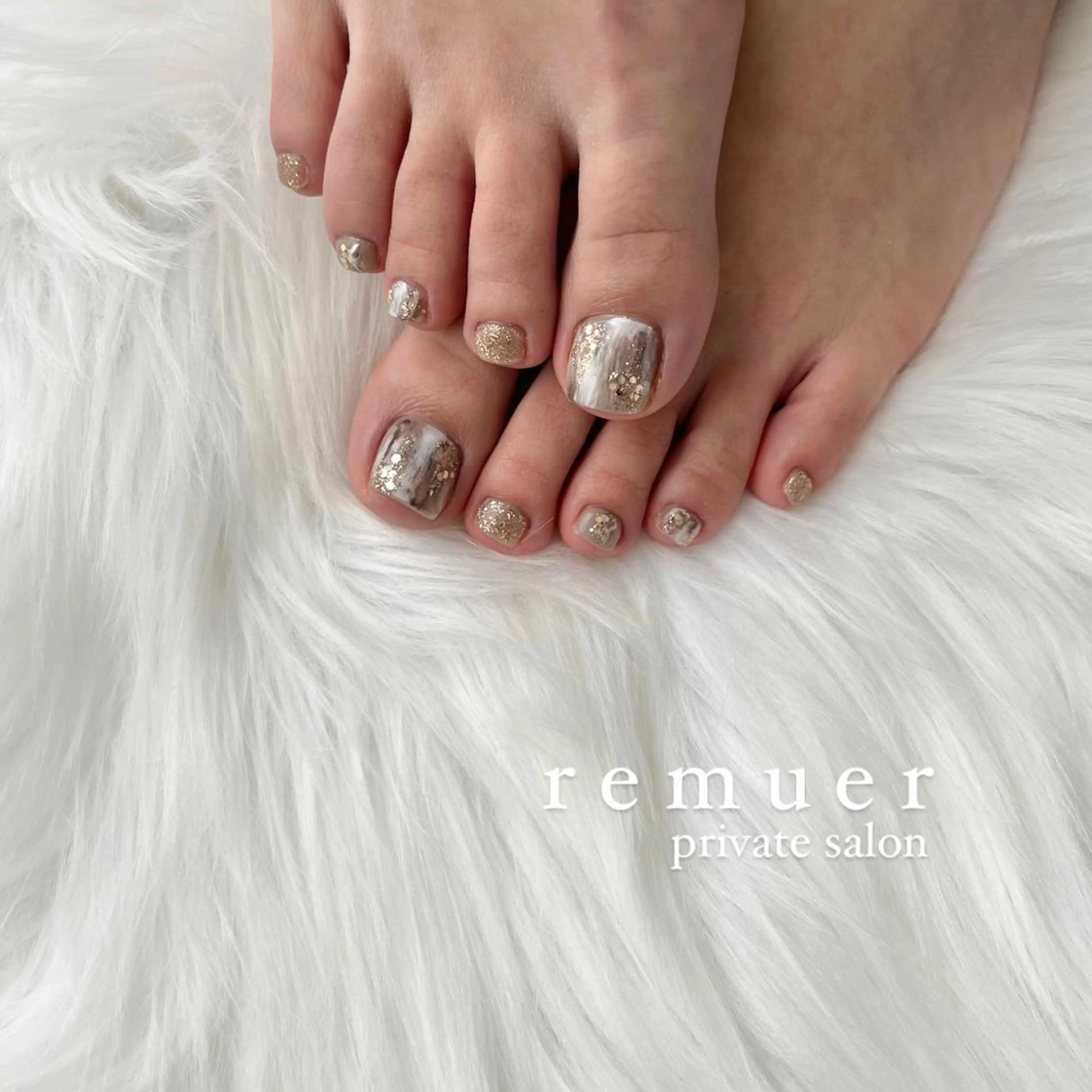 ネイル フットネイル nail salon remuerのネイルデザイン