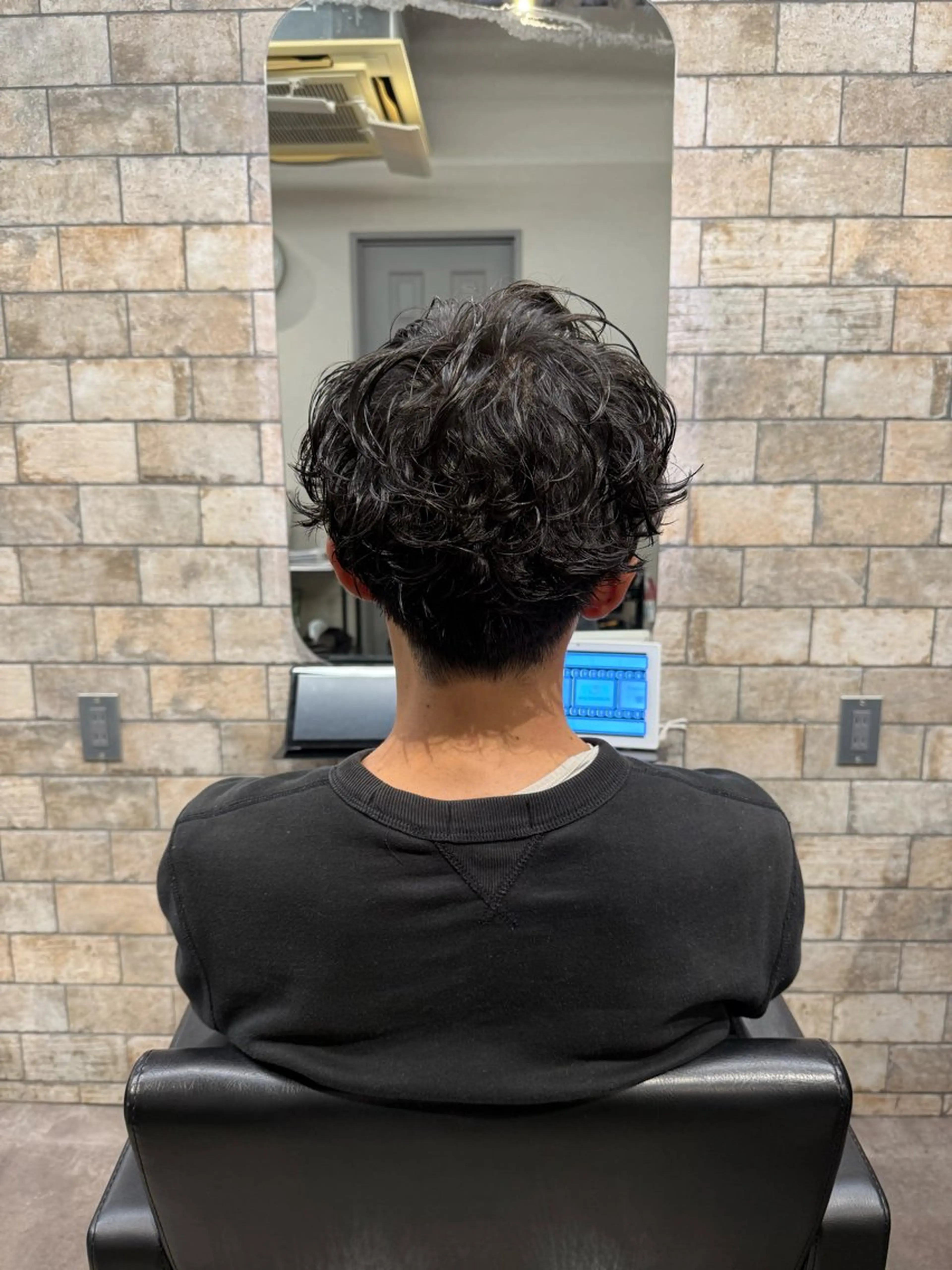 ショート パーマ メンズ カット パーマ fan.ray⚽️ 髙橋翔一のヘアスタイル