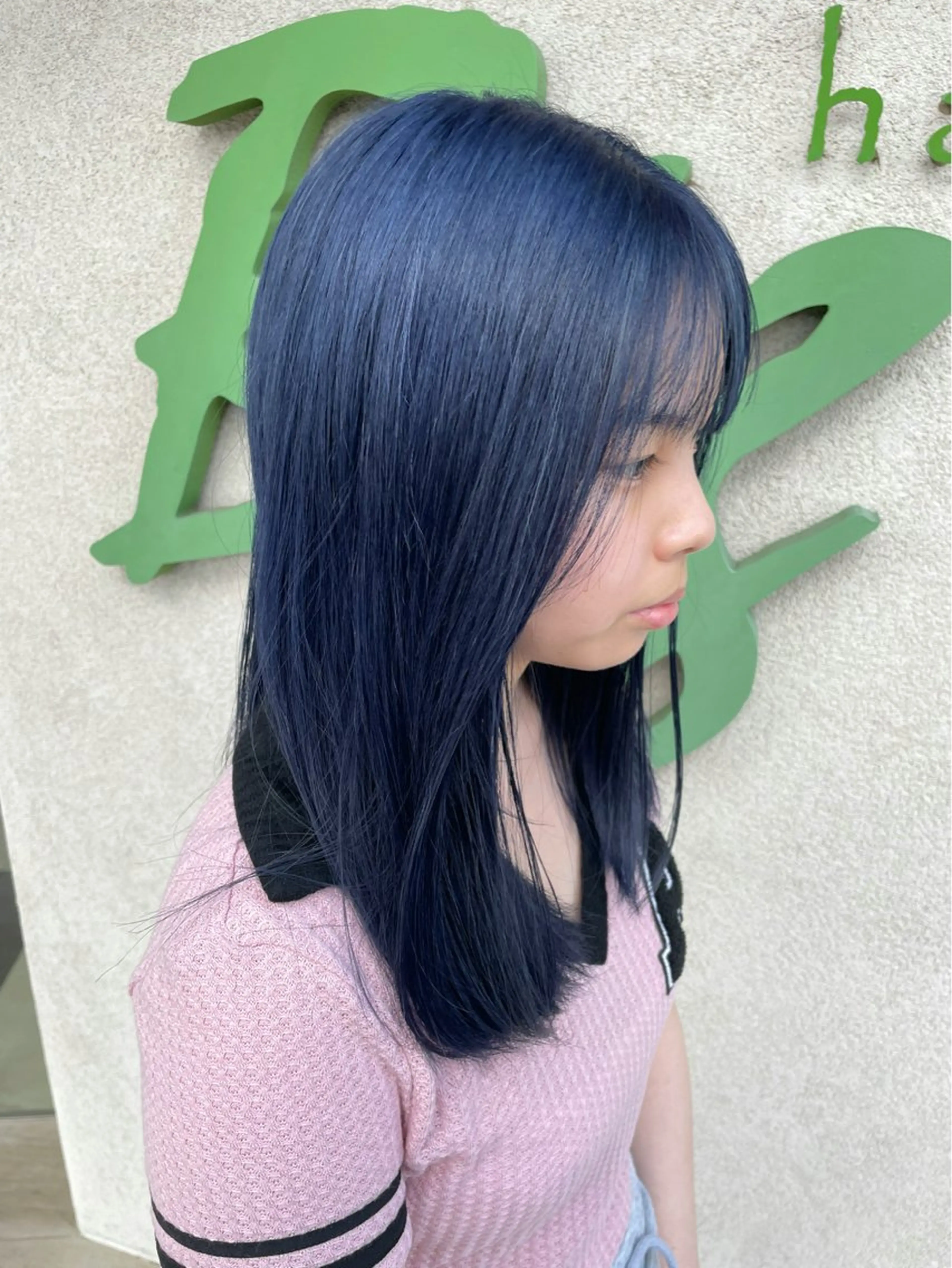 セミロング カット ヘアカラー ひたち野うしく 古田　捷人のヘアスタイル