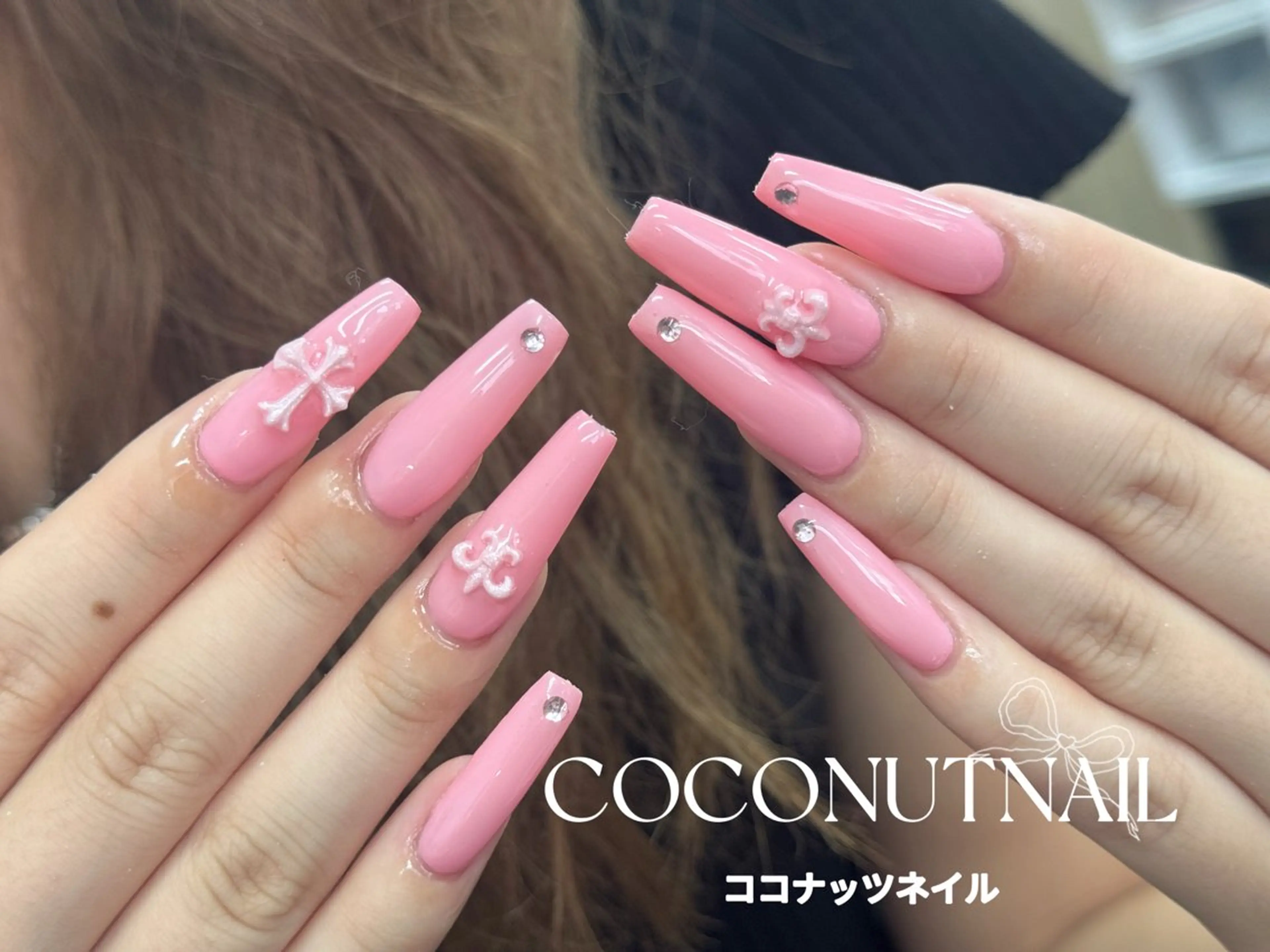 ネイル べっ甲ネイル フレンチネイル キラキラネイル マグネットネイル 大理石ネイル(マーブル) ハンドネイル 神田 ココナッツのネイルデザイン