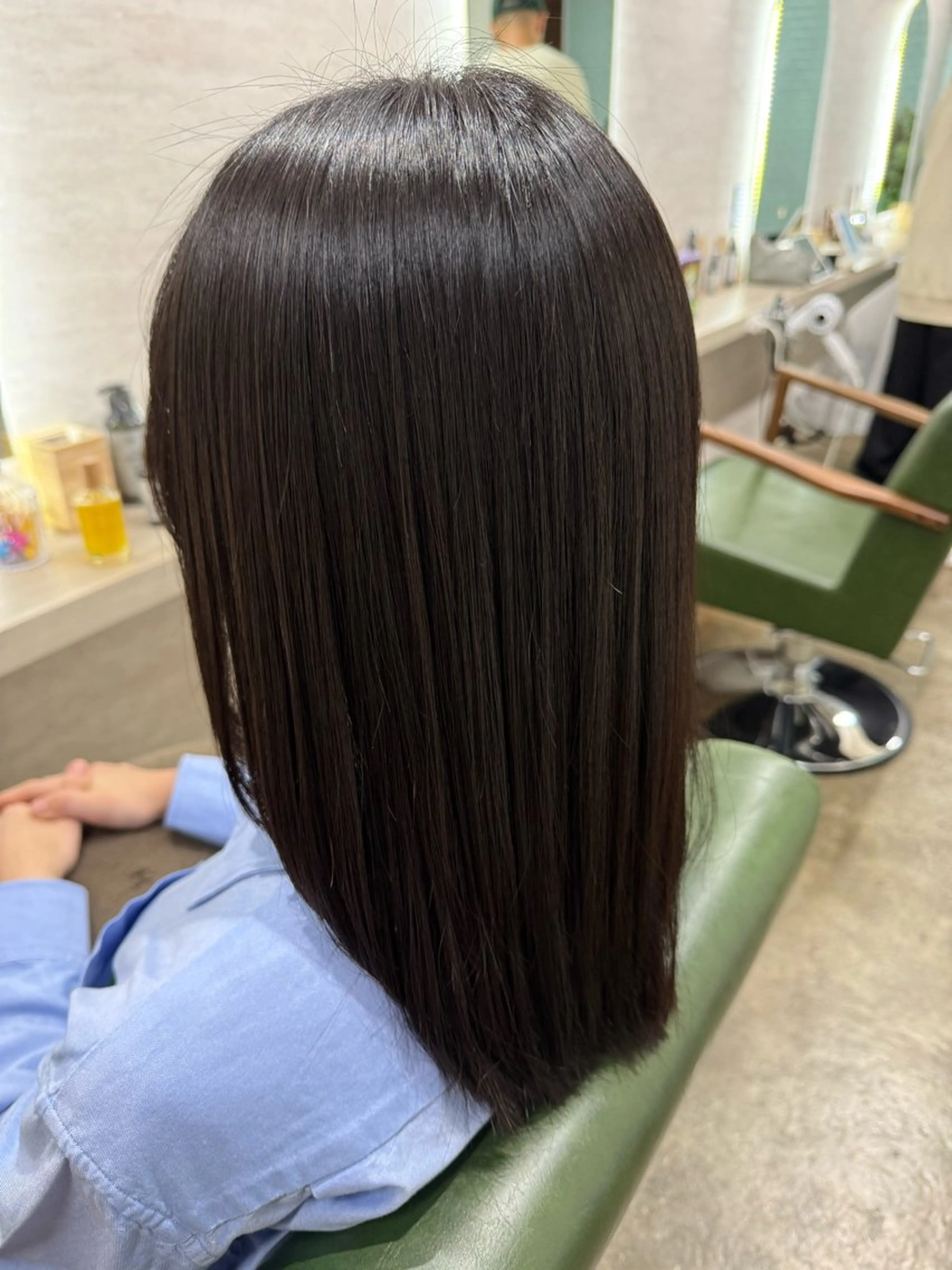 ロング カラー 縮毛矯正/ /関内/あべももこのヘアスタイル