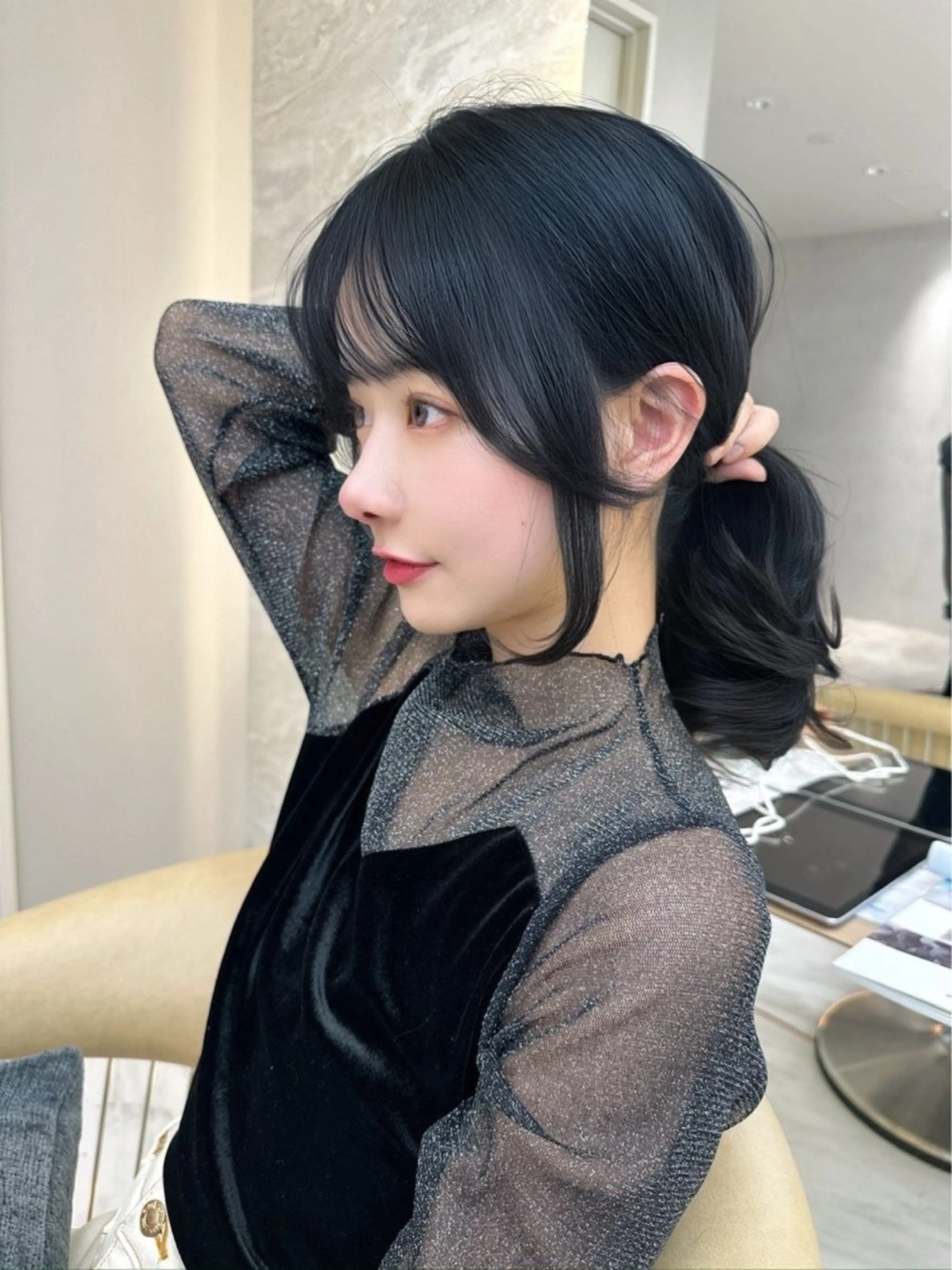 ミディアム レイヤー/韓国❣️ 髪質改善/e_kiのヘアスタイル