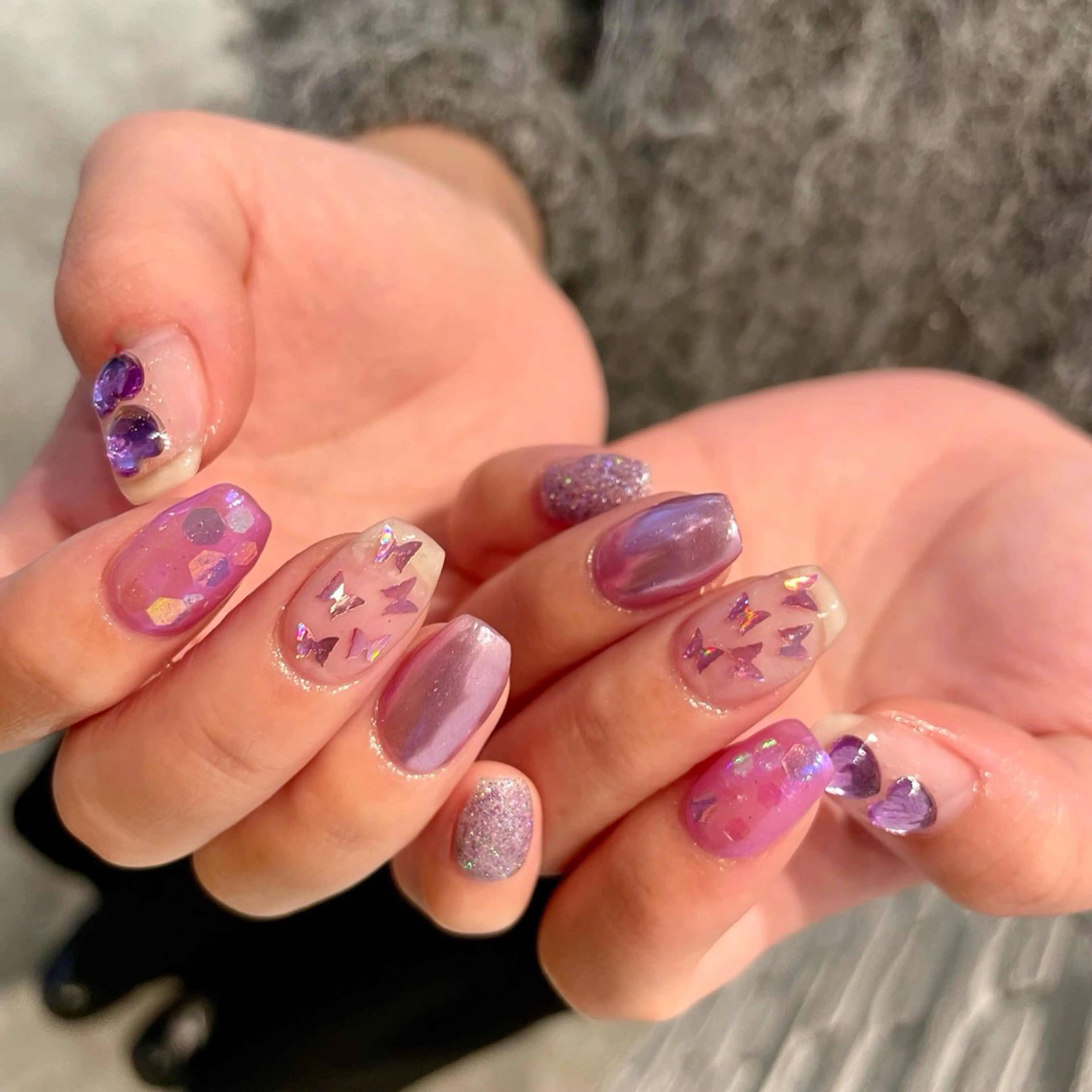 ショート m kaori𓃟のネイルデザイン