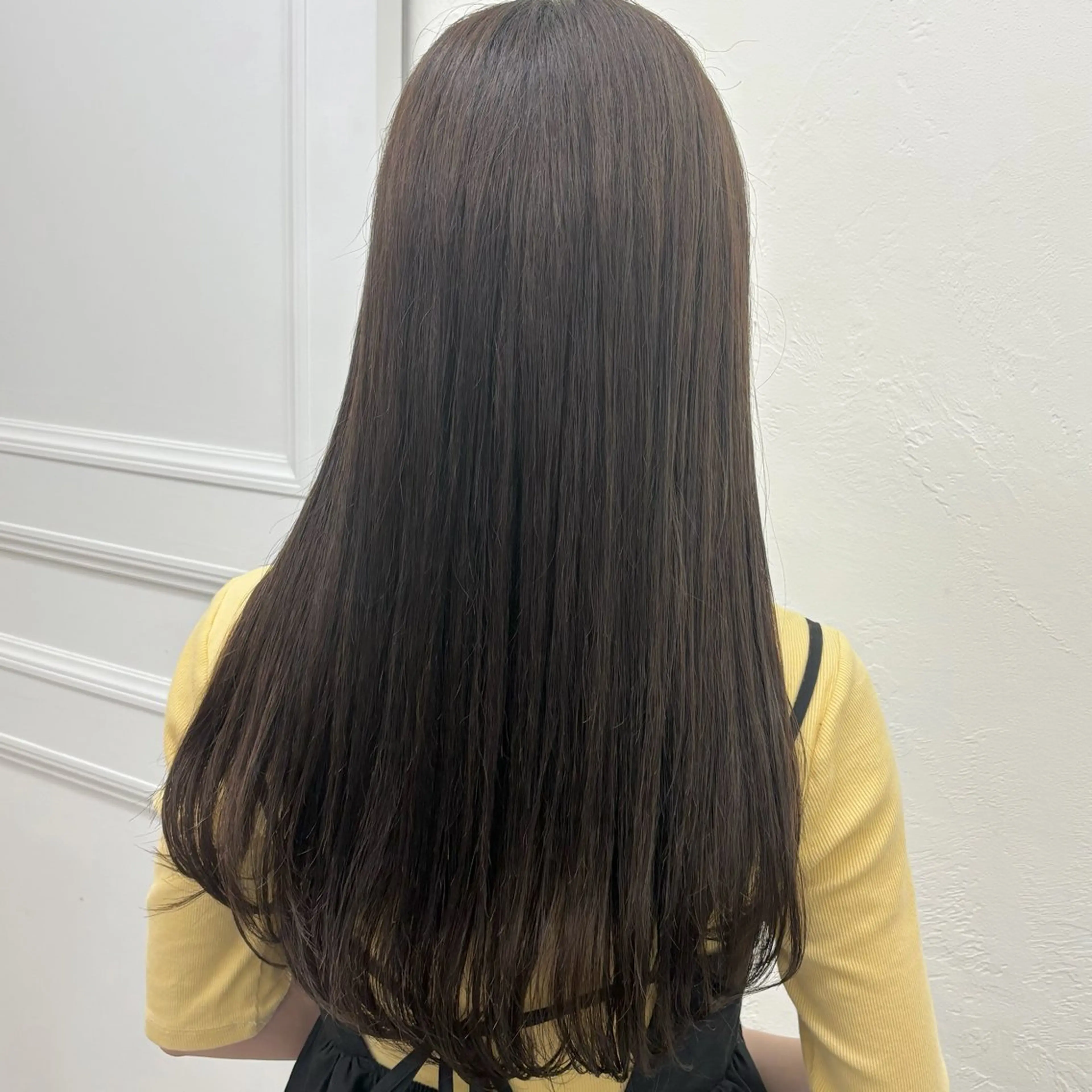ミディアム カット ヘアカラー トリートメント 結べるレイヤーカット /カラー/あさかのヘアスタイル