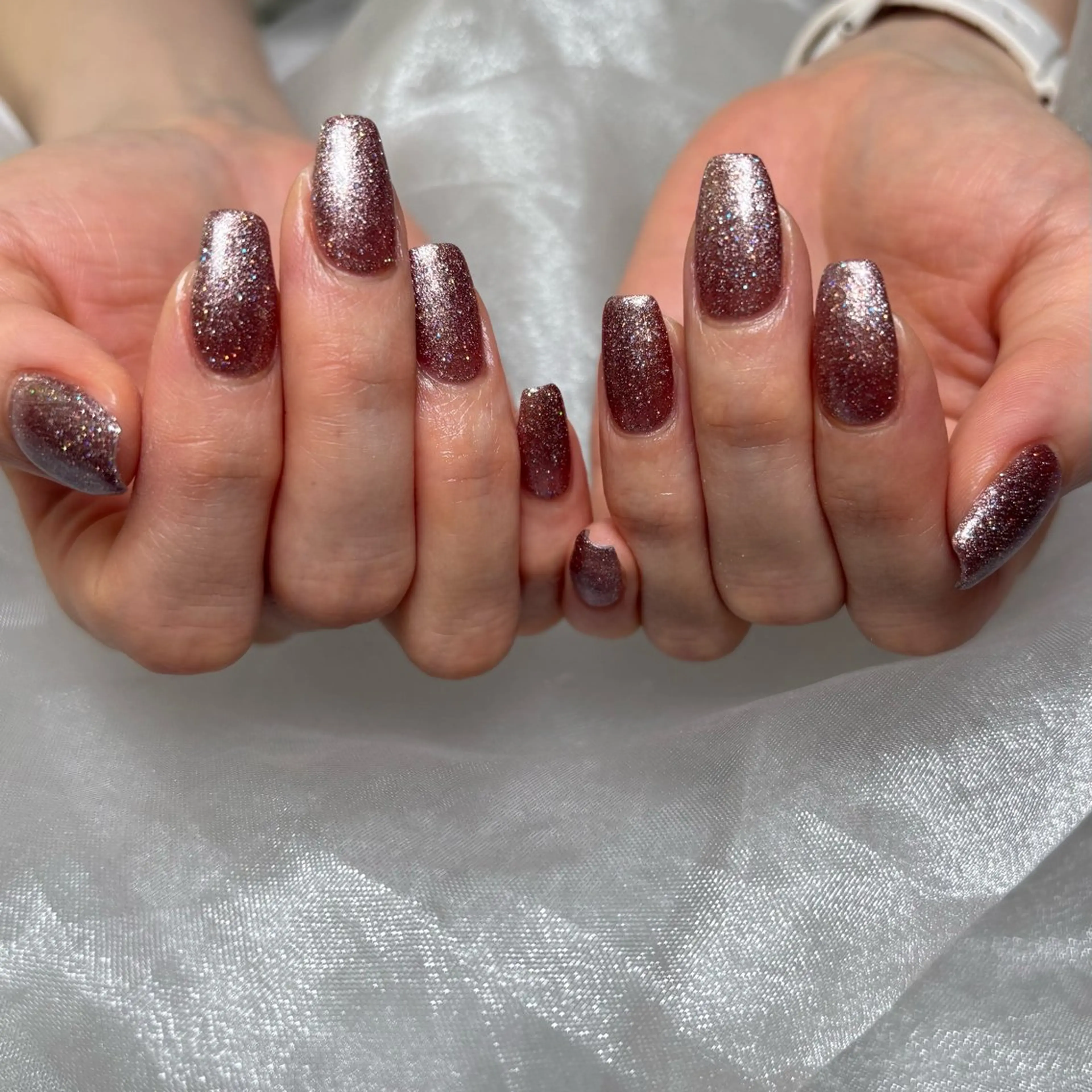 ネイル フラッシュネイル ジェルネイル ワンカラーネイル lieu pre💚 yamadaのネイルデザイン