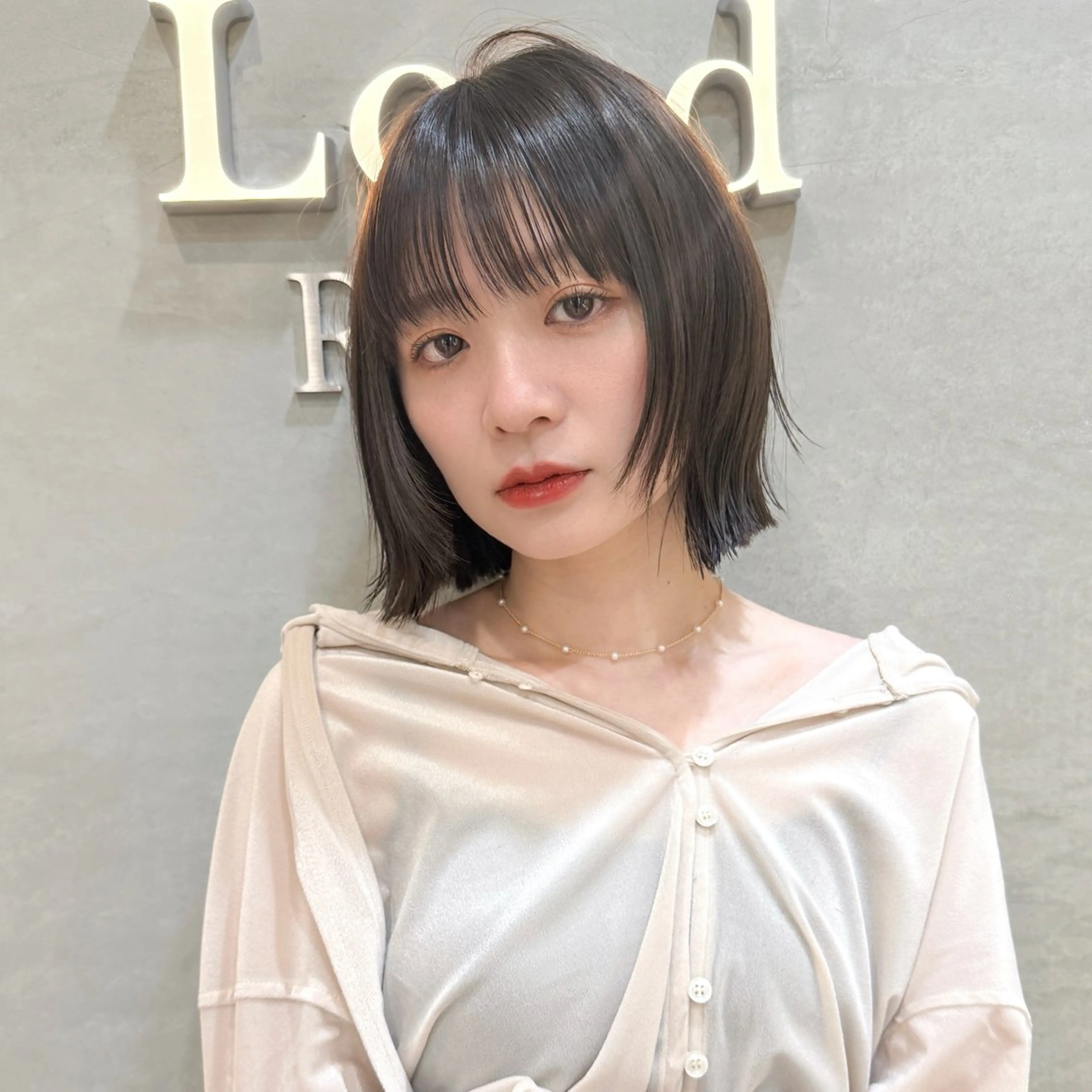 ミディアム カット ヘアカラー トリートメント レイヤー/ハッシュ/ ボブ/縮毛/内藤康太のヘアスタイル