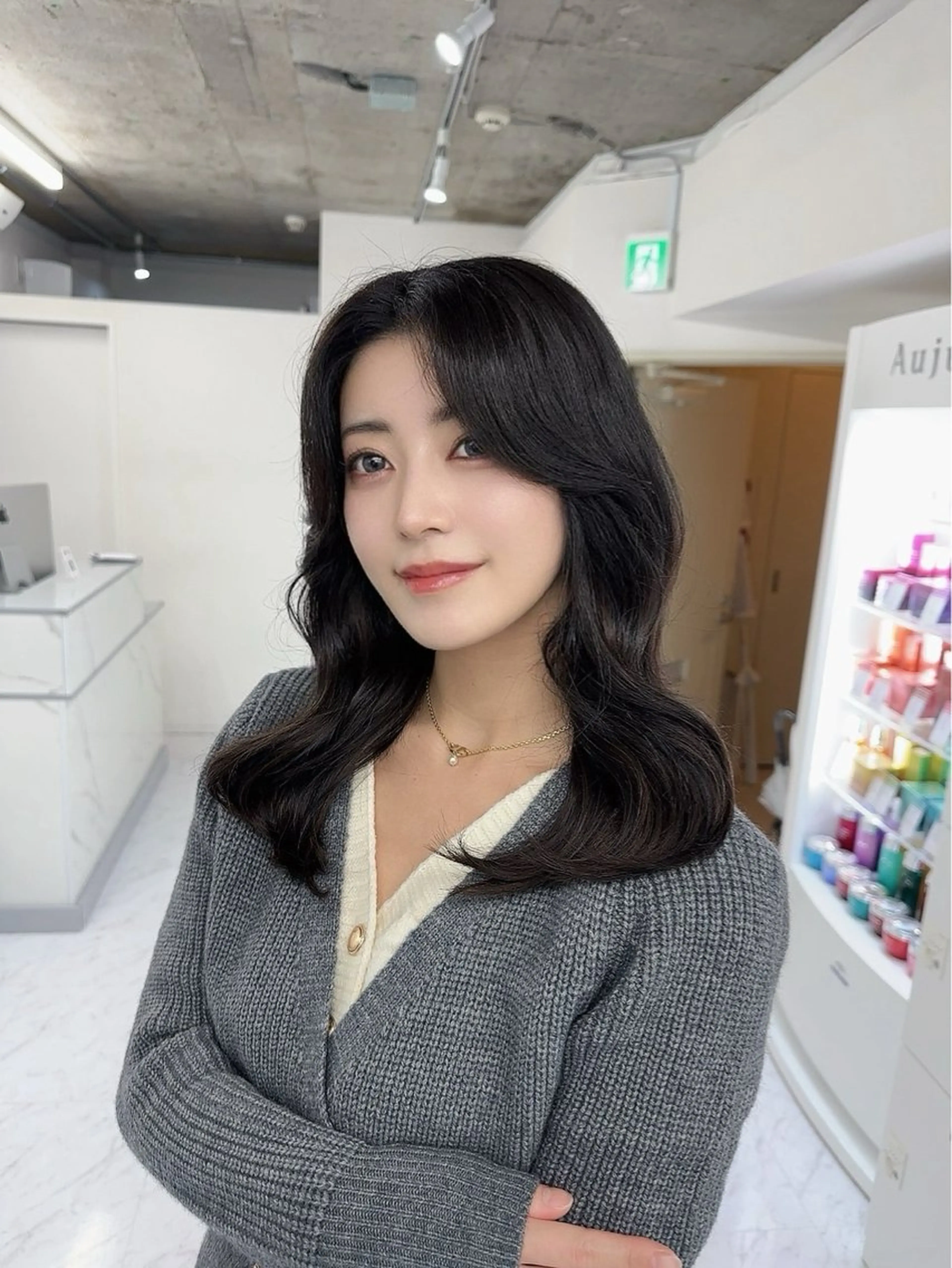 ミディアム シールエクステ エクステ 🦋韓国hair🦋 エクステ店長sakiのヘアスタイル