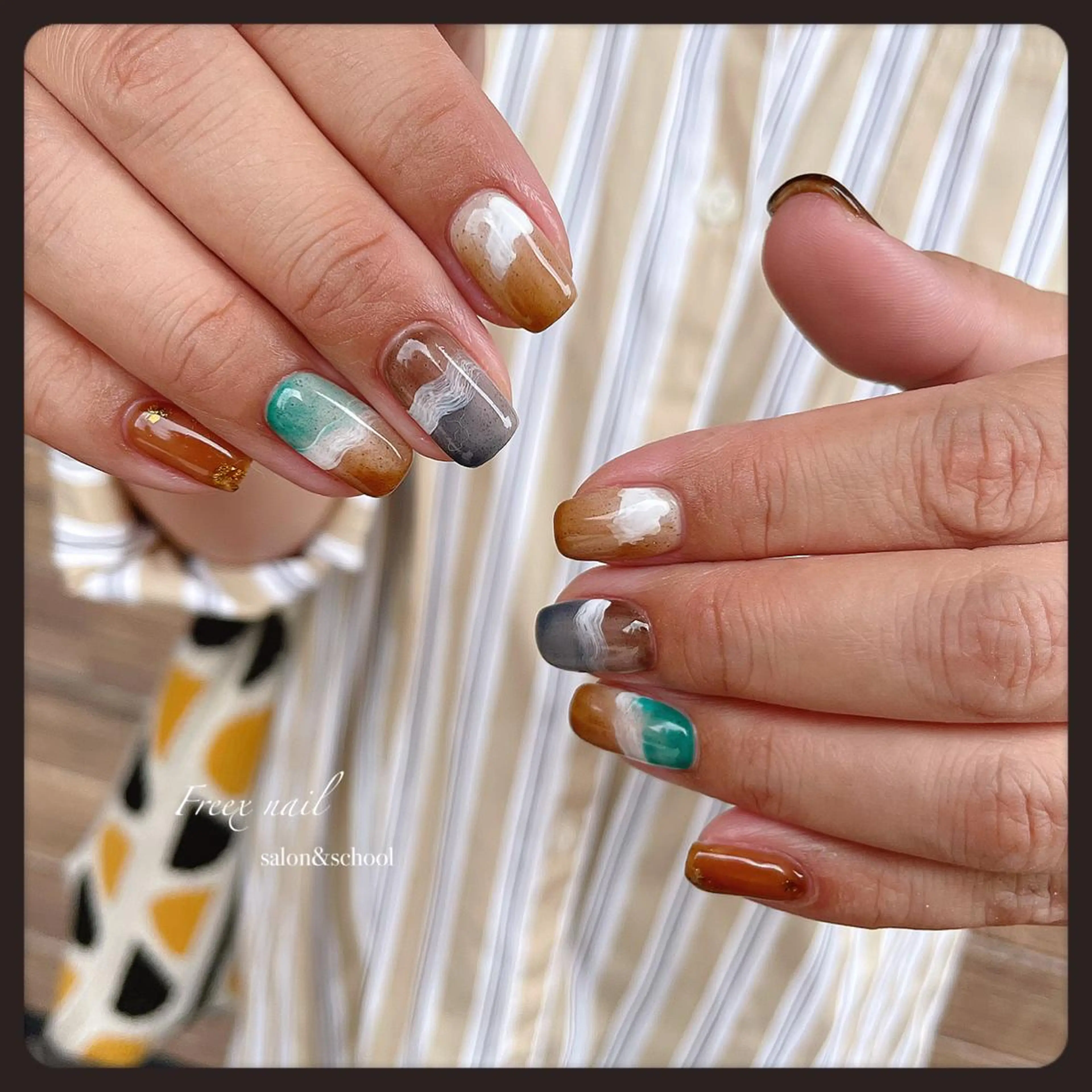 ネイル ニュアンスネイル ハンドネイル ハンドケア freex nail /ニュアンス/個性派のネイルデザイン