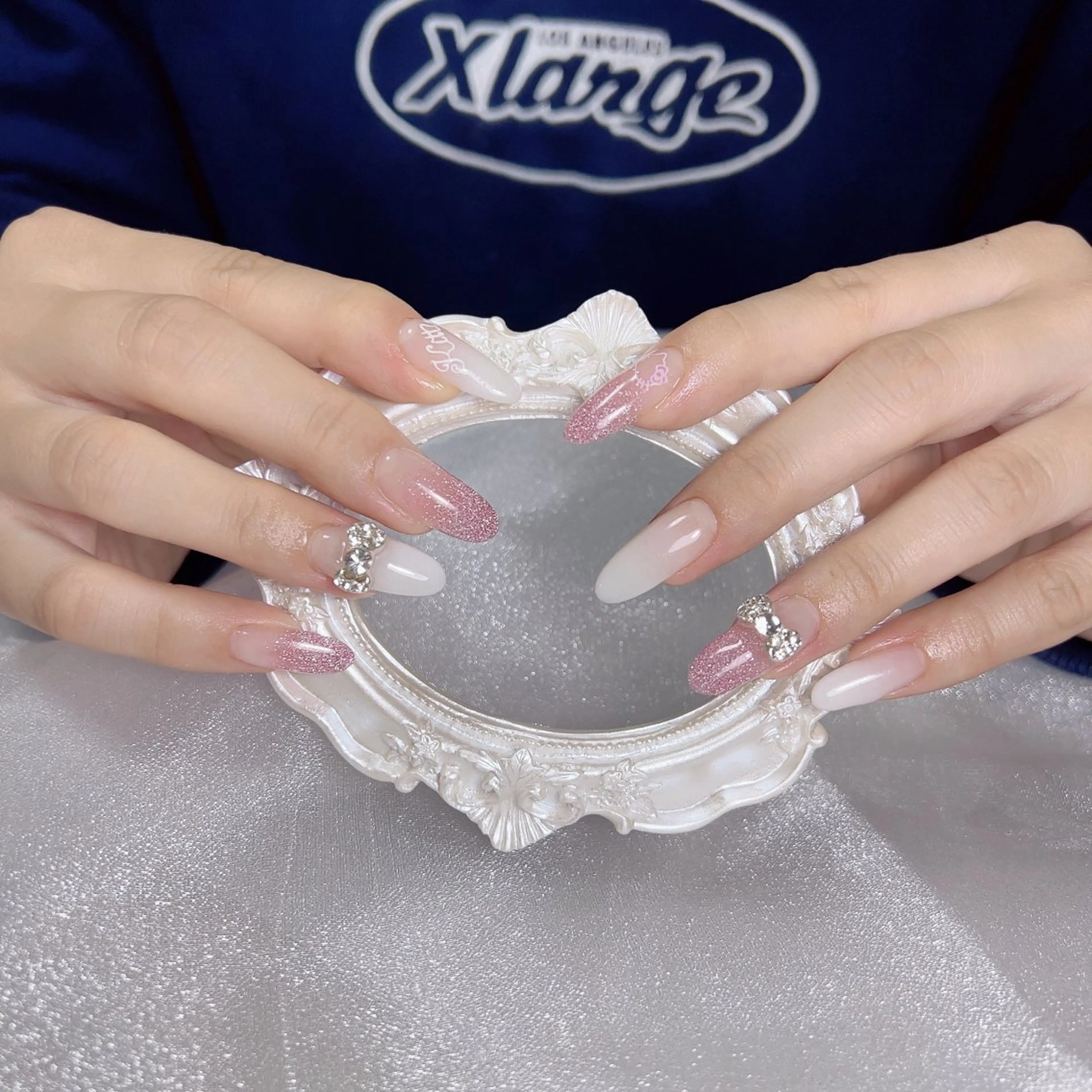 ネイル ハンドネイル ハンドケア 🎀Pink ピンク🎀のネイルデザイン