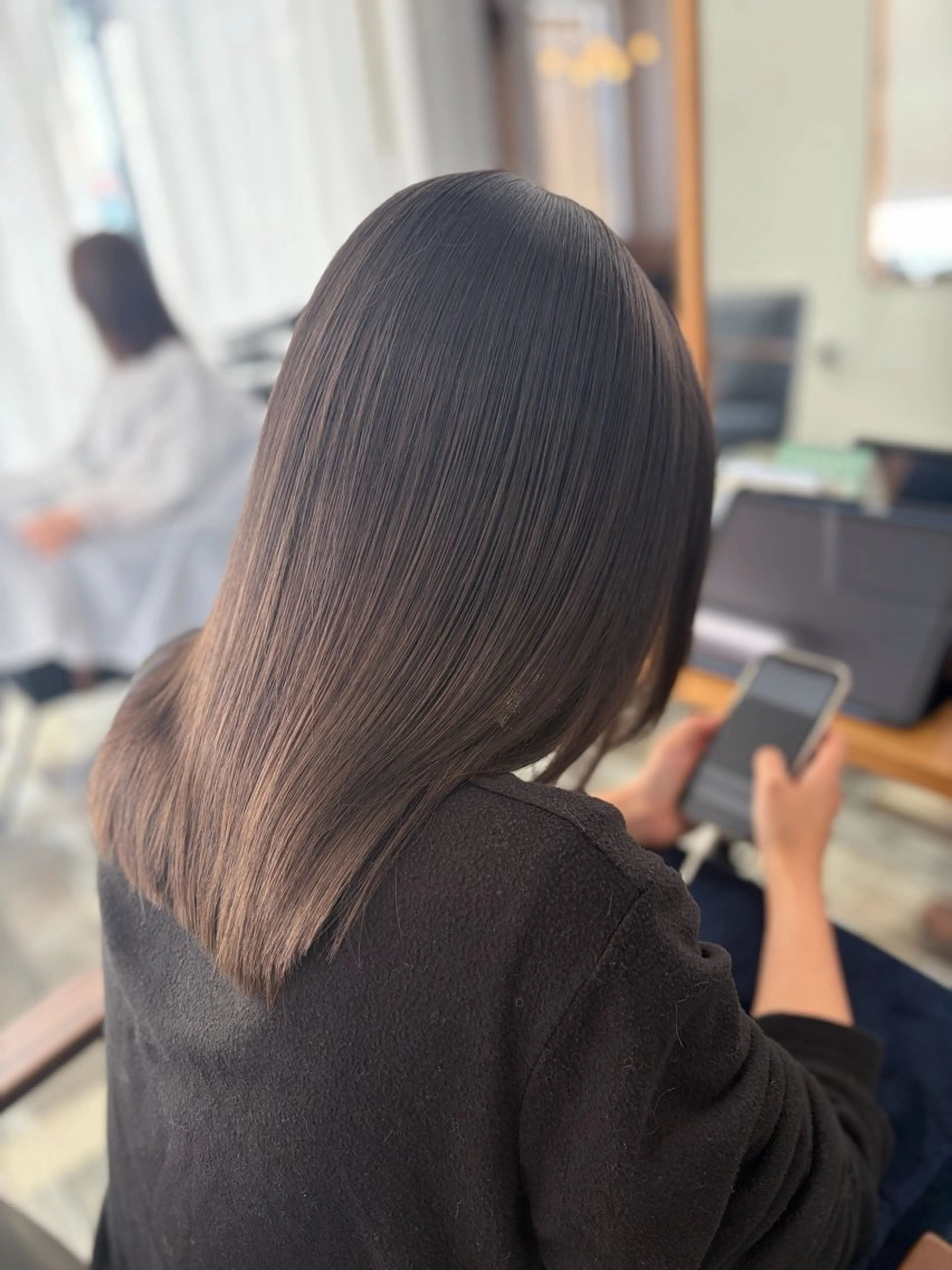 セミロング ヘアカラー トリートメント ‎🤍小澤 日菜‎🤍のヘアスタイル