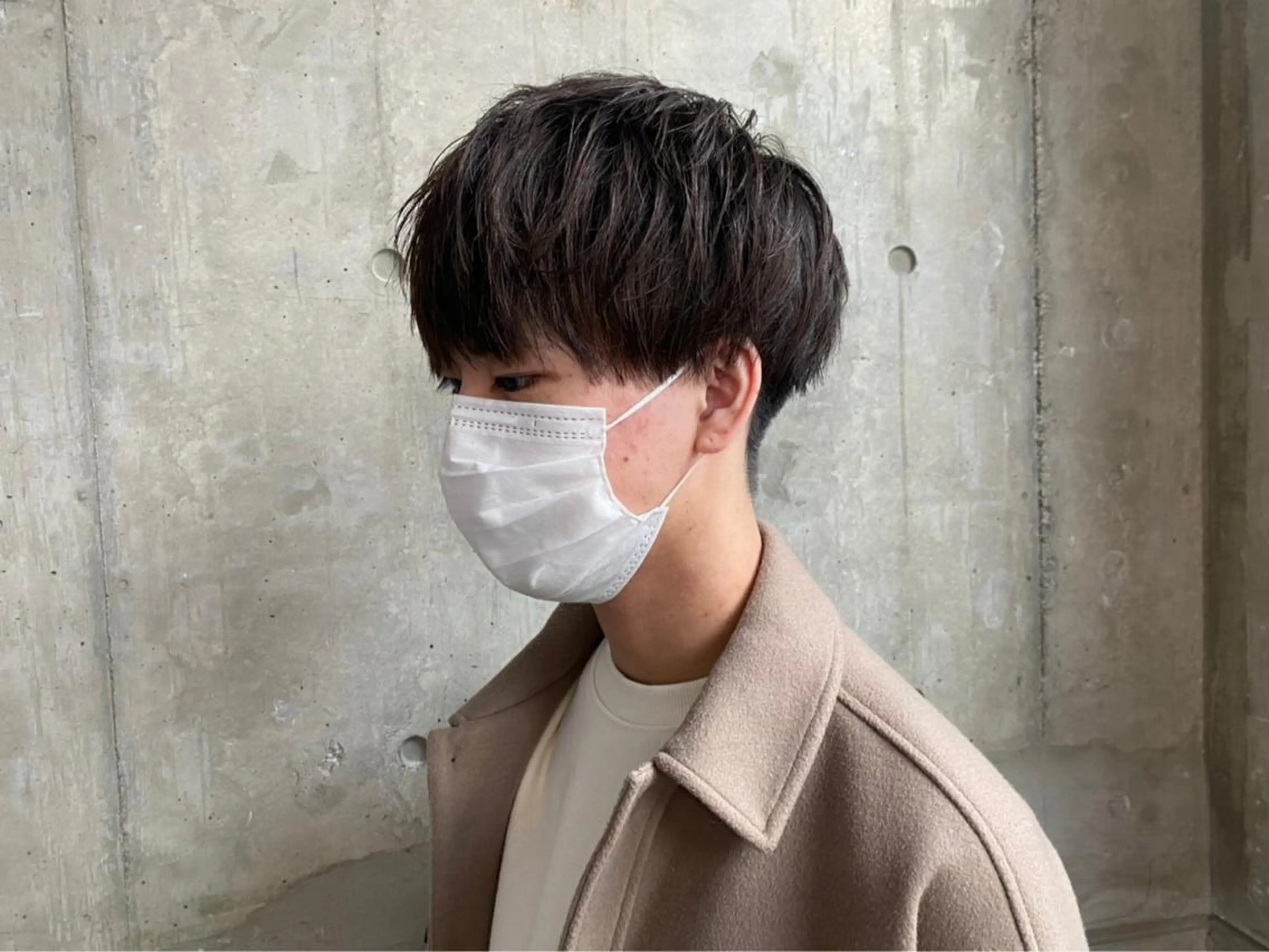 ショート カラー パーマ メンズ ブリーチなし透明感 カラー/MISANOのヘアスタイル