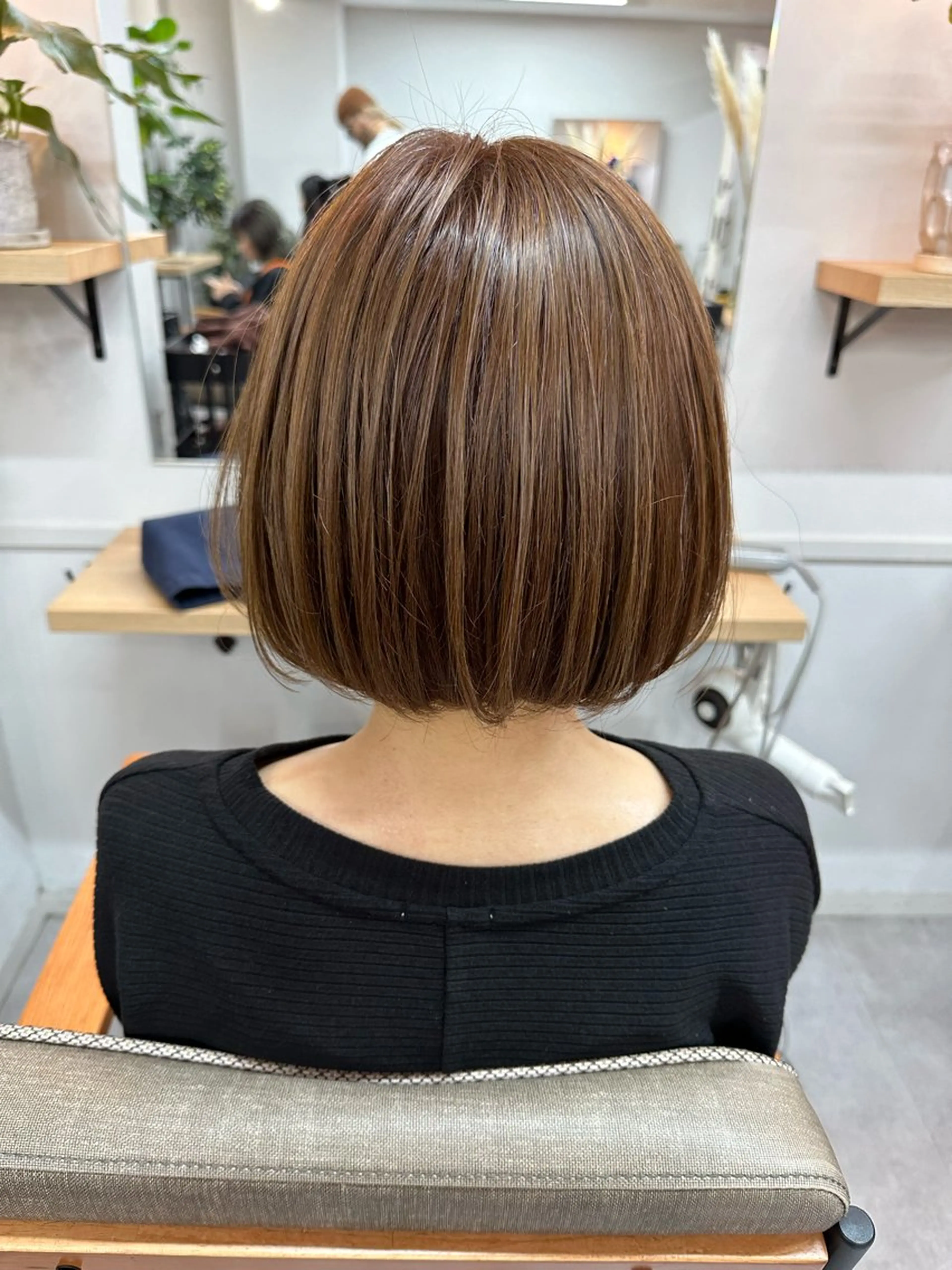 ミディアム 髪質改善/ストレート 根上のヘアスタイル