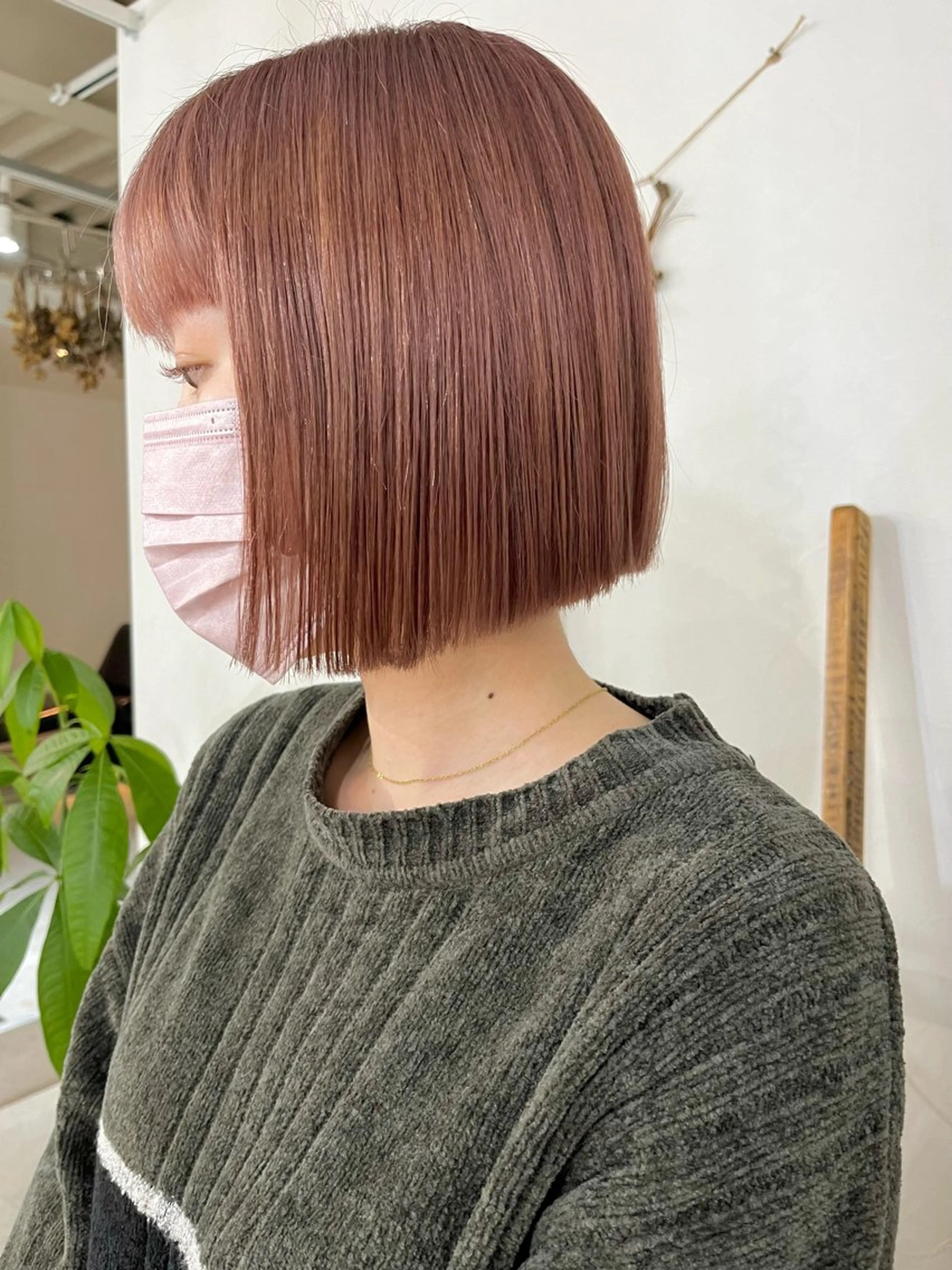 ショート カラー 切りっぱなしボブ ボブ ボブ/salut町田 🧡kanaのヘアスタイル