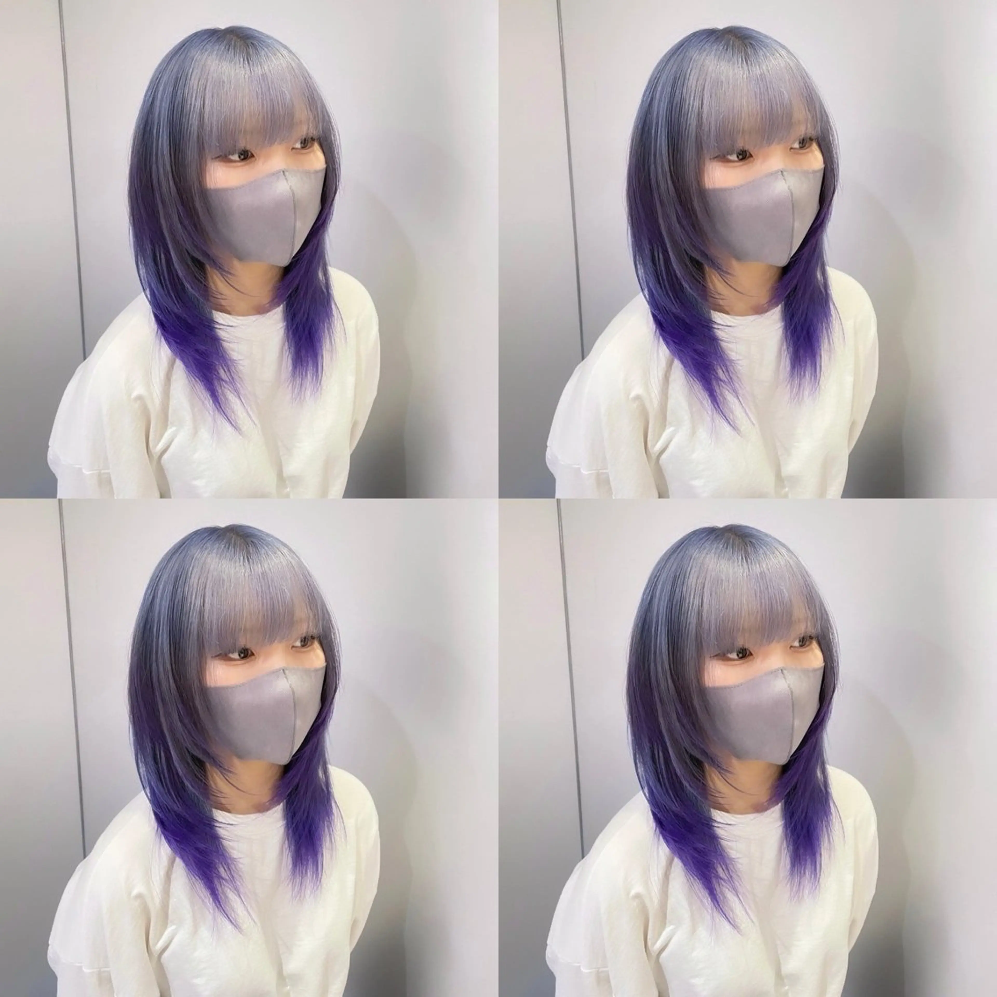 ミディアム カラー ヘアアレンジ ヘアカラー トリートメント 💎韓国レイヤー ×エクステゆうま💎のヘアスタイル