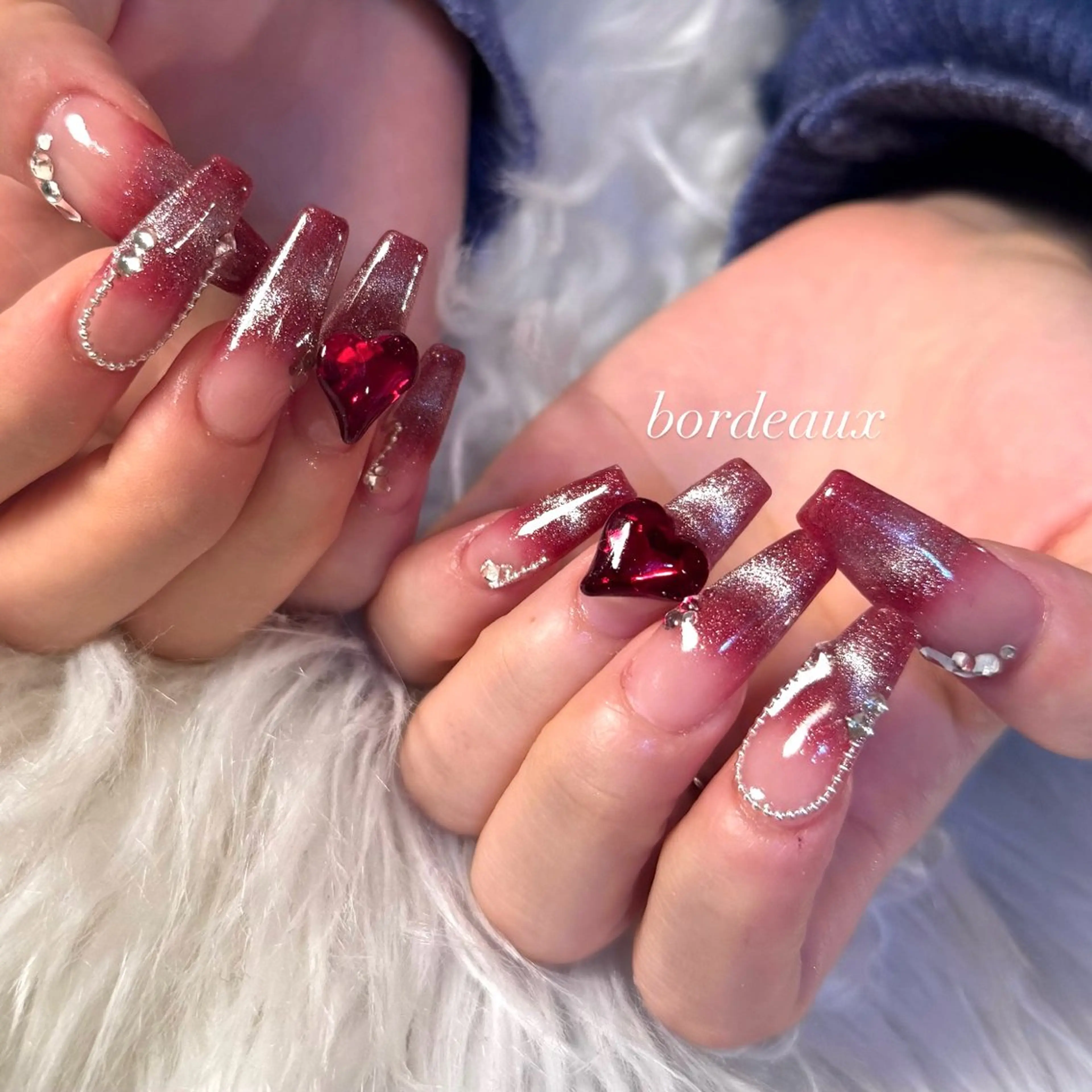 ロング LaLa Peach 崎原のネイルデザイン