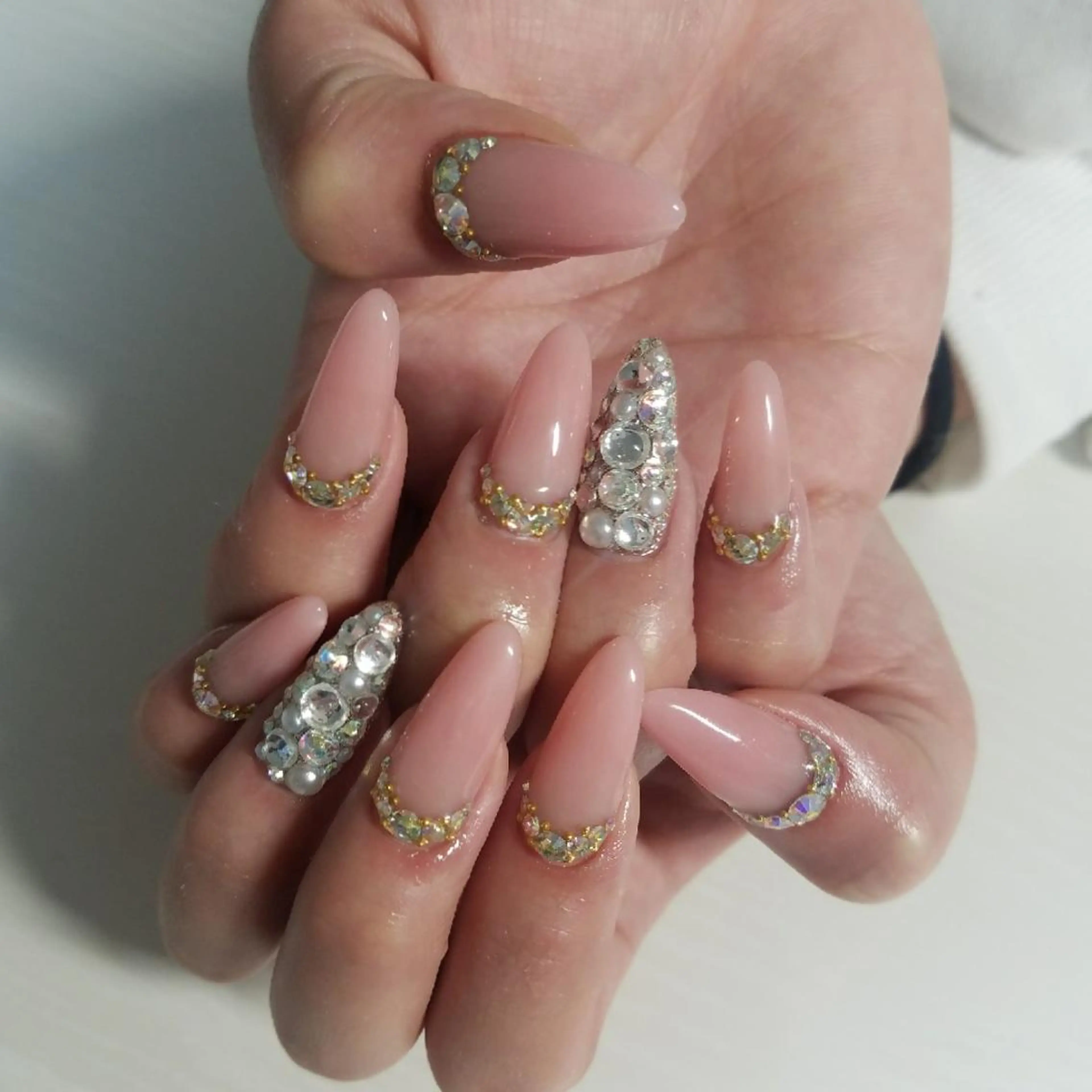 ネイル ピンク ピンクベージュ スカルプネイル   MAKI NAILのネイルデザイン