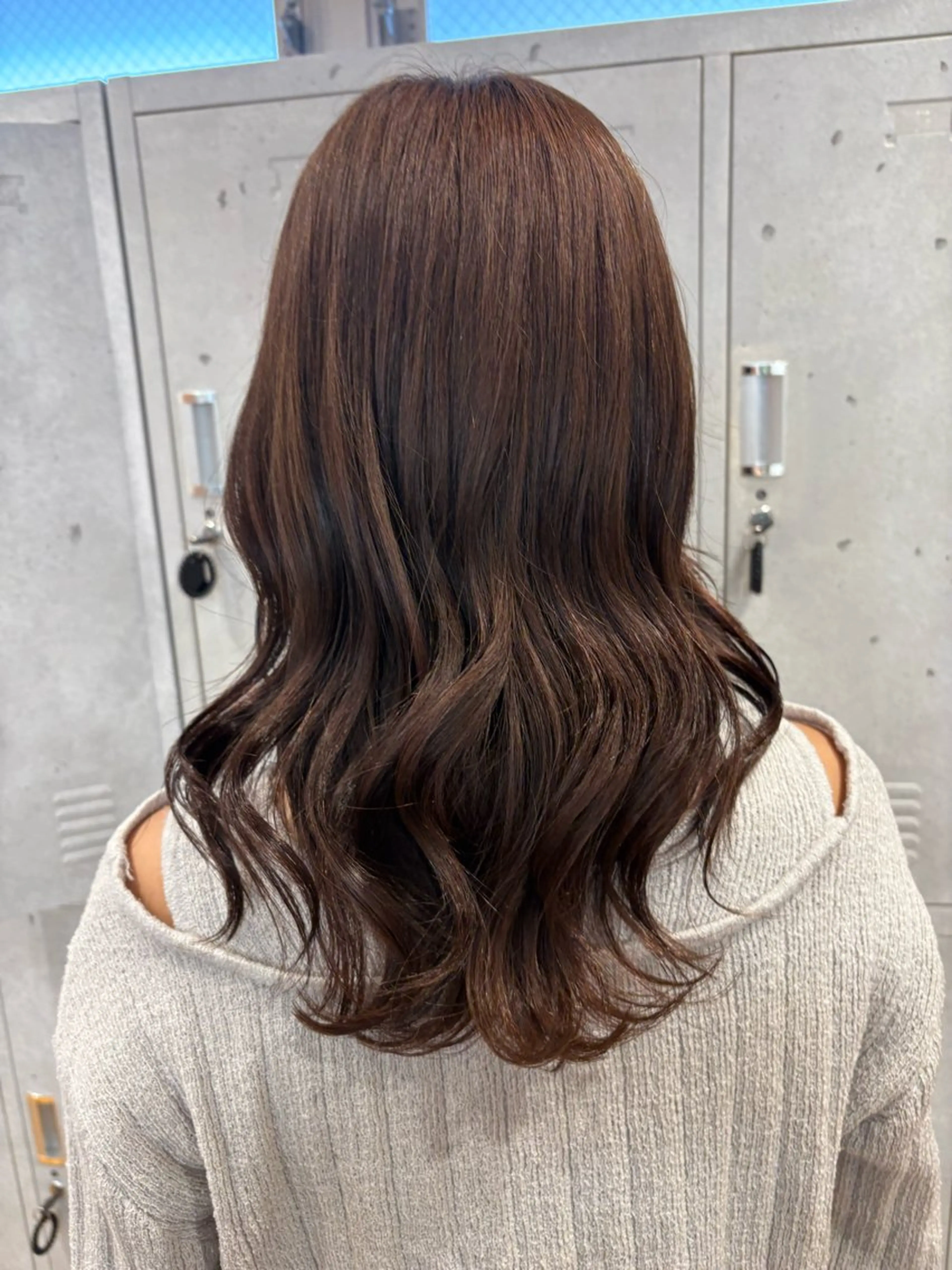 ミディアム カラー ヘアカラー tokute 片岡心🐥のヘアスタイル