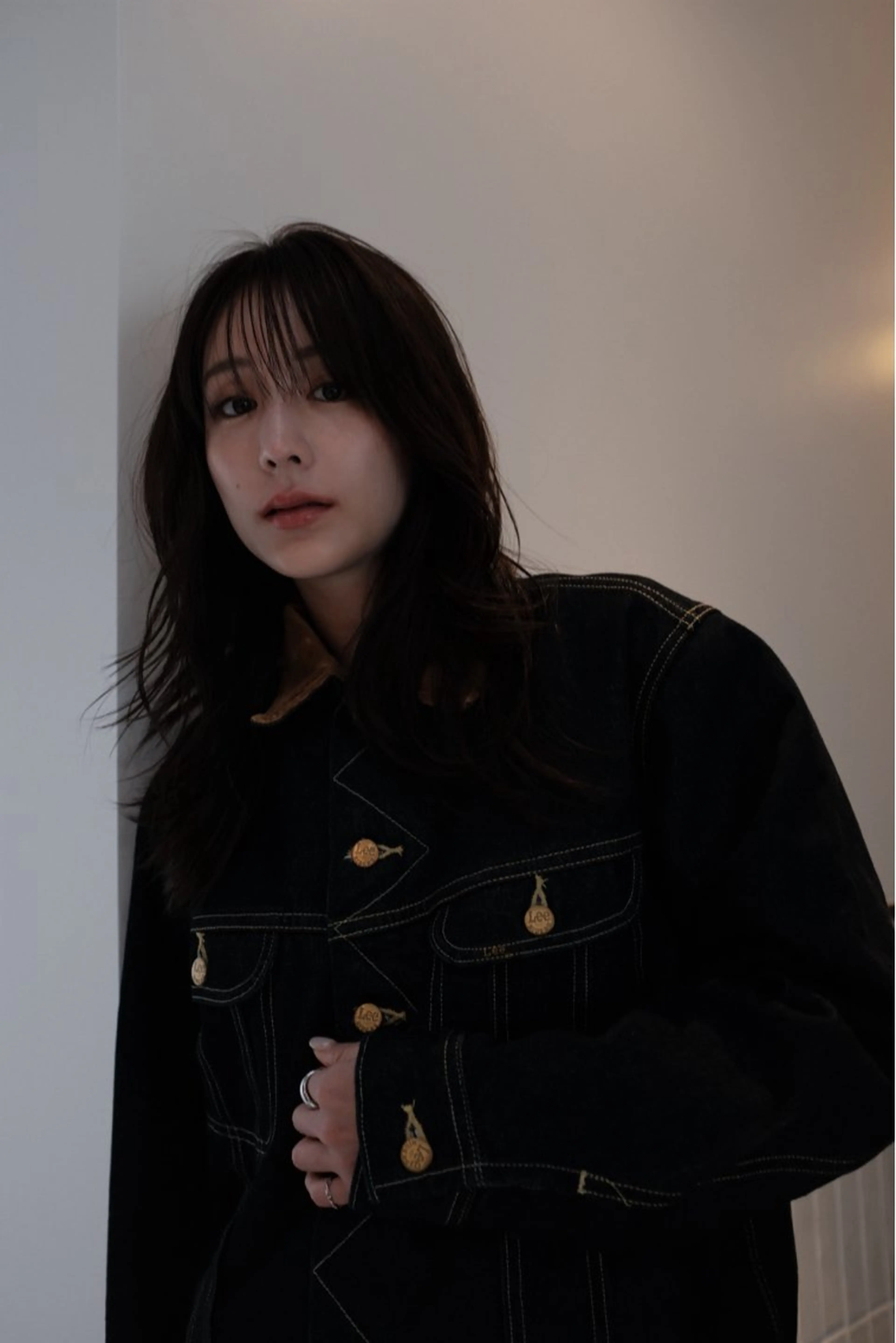 セミロング カラー 顔周りカット 髪質改善 レイヤーカット カット ヘアカラー トリートメント opus 店長大和 レイヤー/赤み消しのヘアスタイル