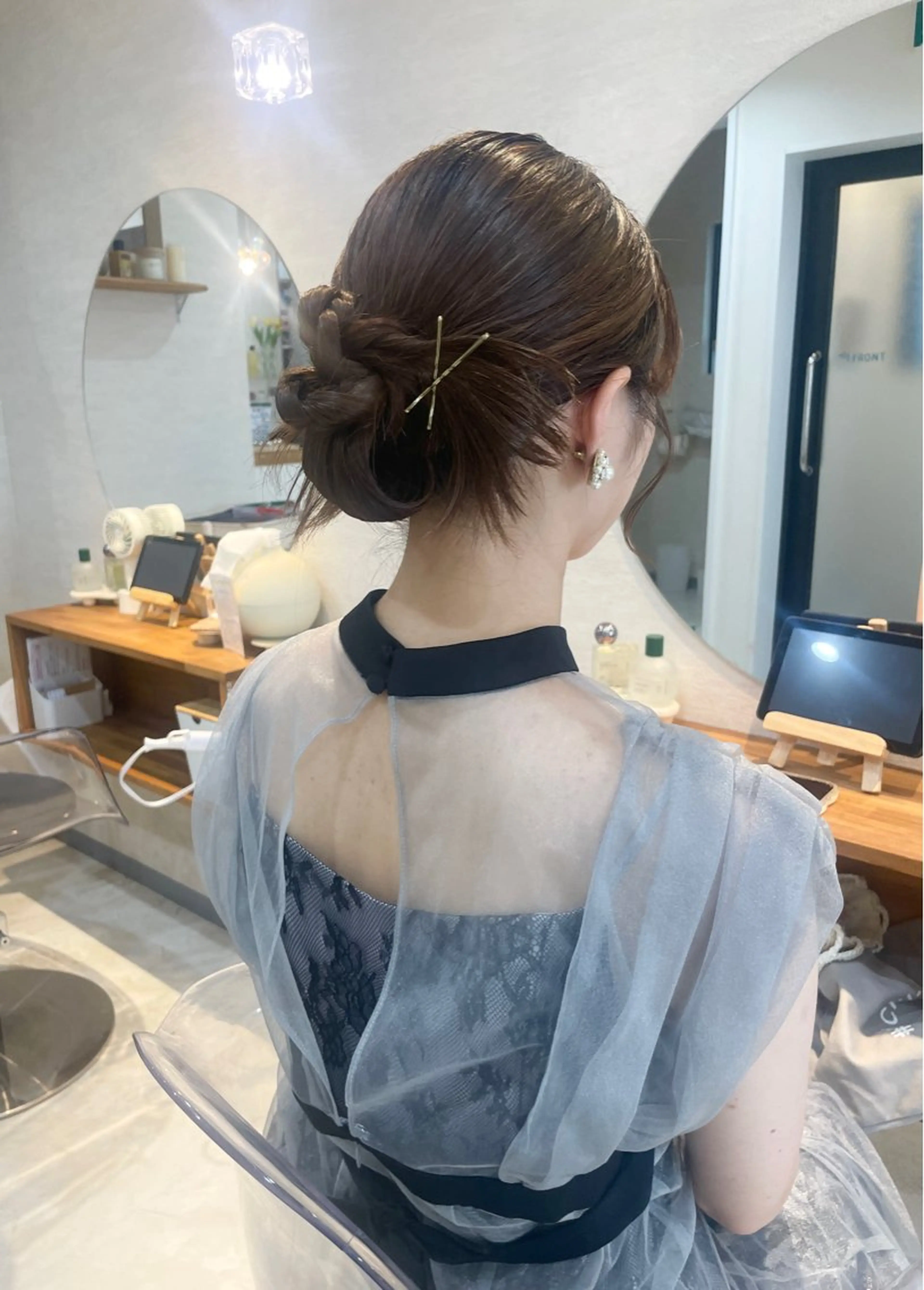 ロング ヘアセット お呼ばれヘア/セット /ヘアアレンジ/れいのヘアスタイル