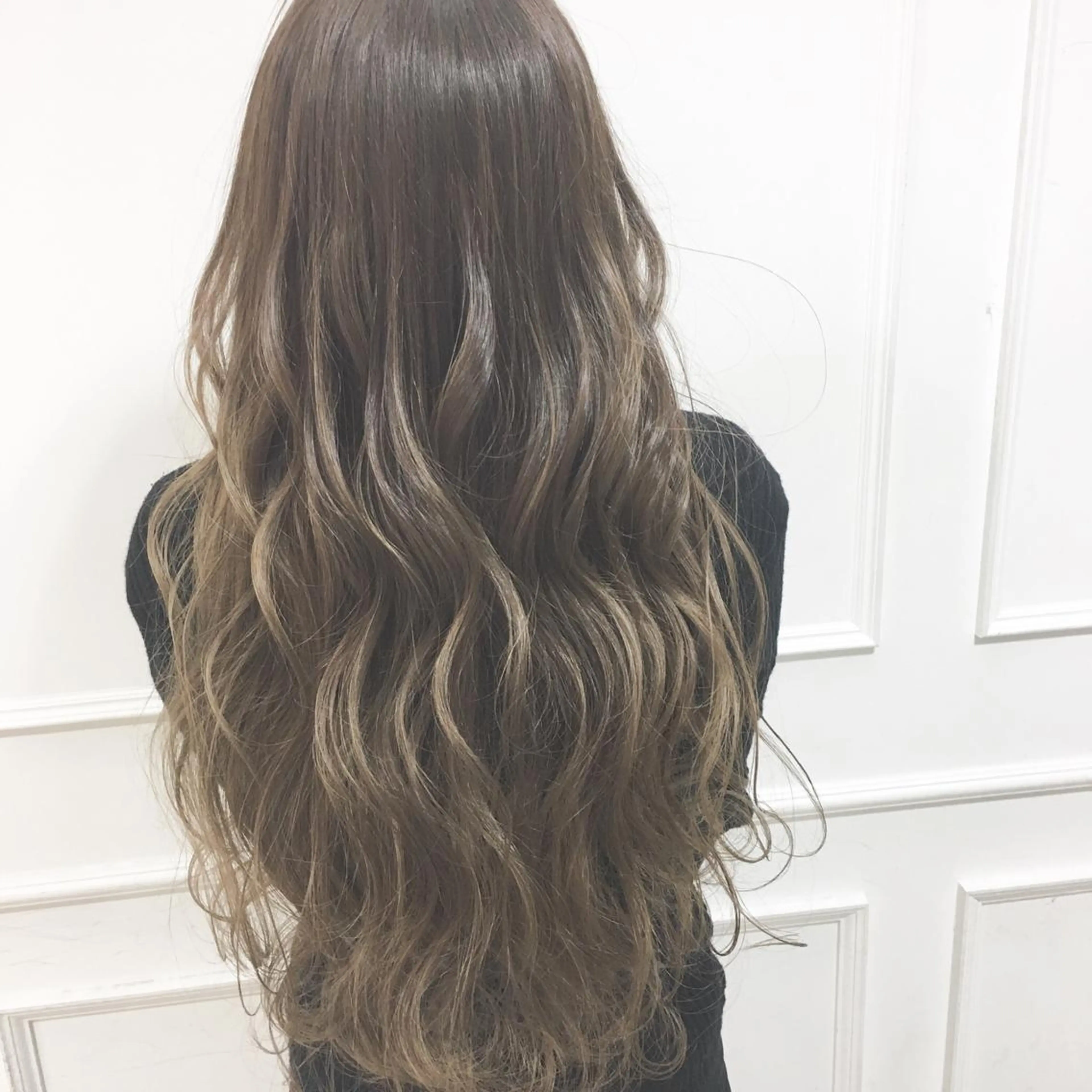 ロング カラー パーマ ヘアアレンジ ◆感動口コミ/最小顔 理論カット◆森口 峻のヘアスタイル