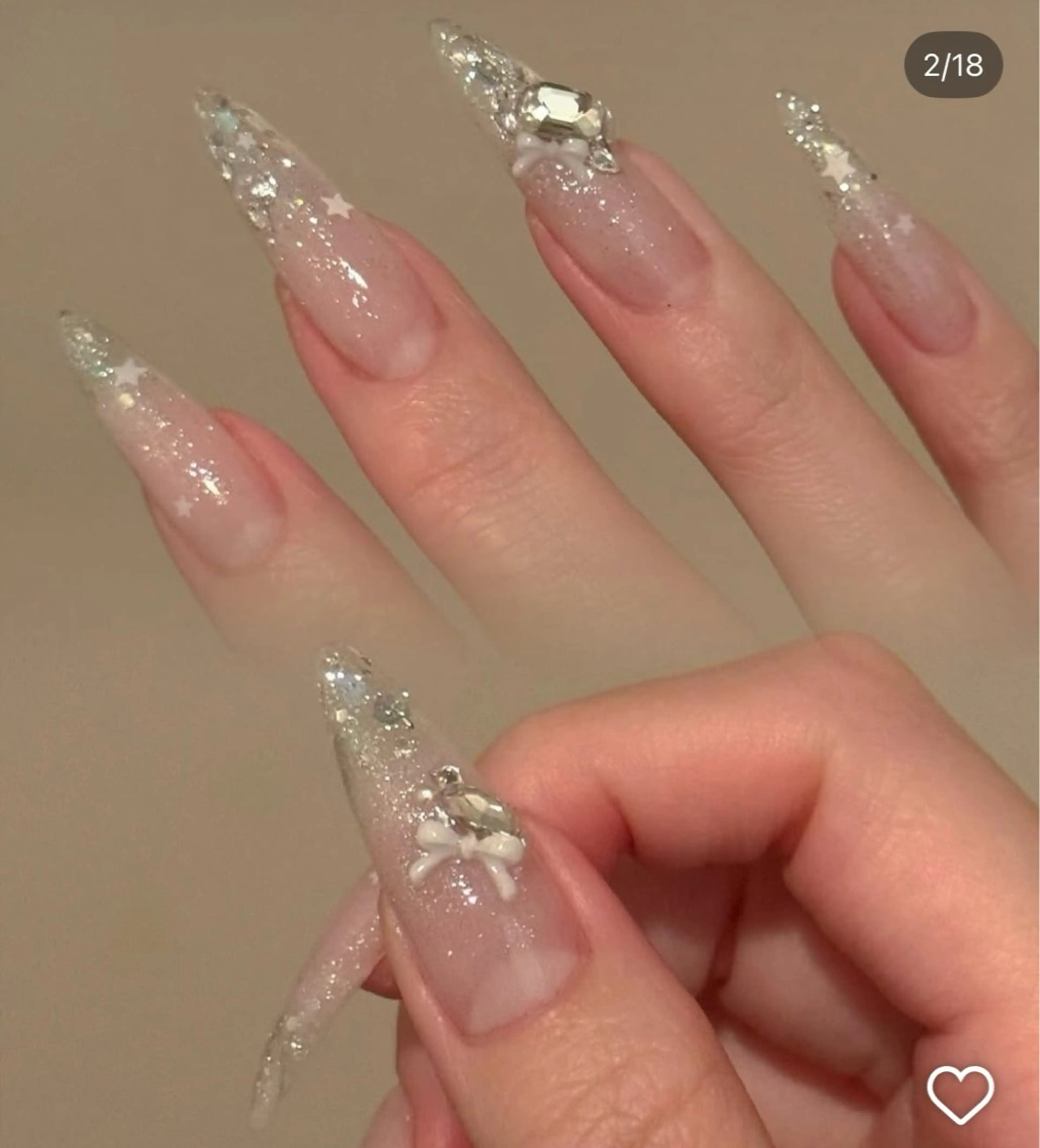 ネイル アートネイル ジェルネイル ガーリー キラキラネイル Nihonthy Nail 新宿のネイルデザイン