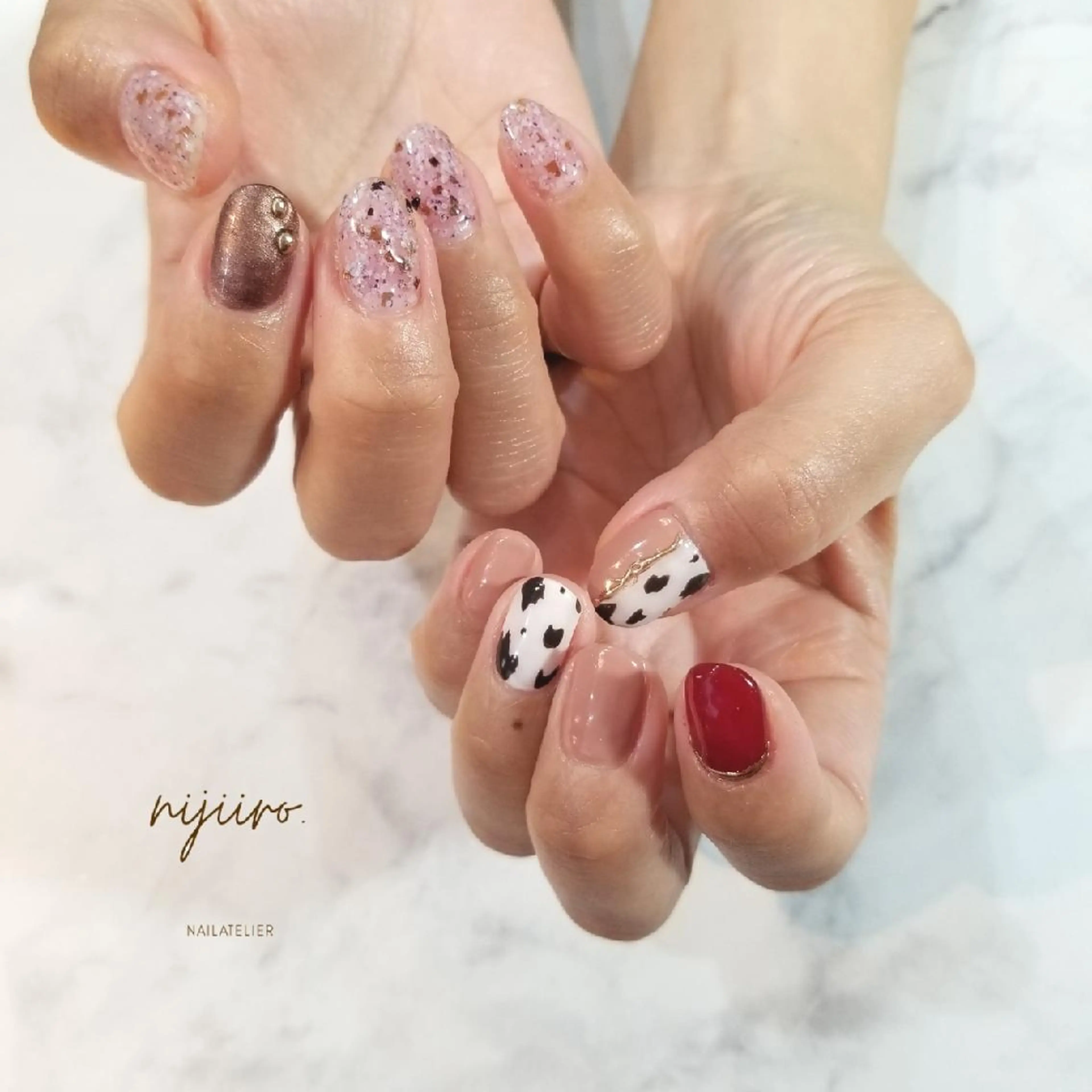 ネイル ハンドネイル nijiiro🌈 サトウのネイルデザイン